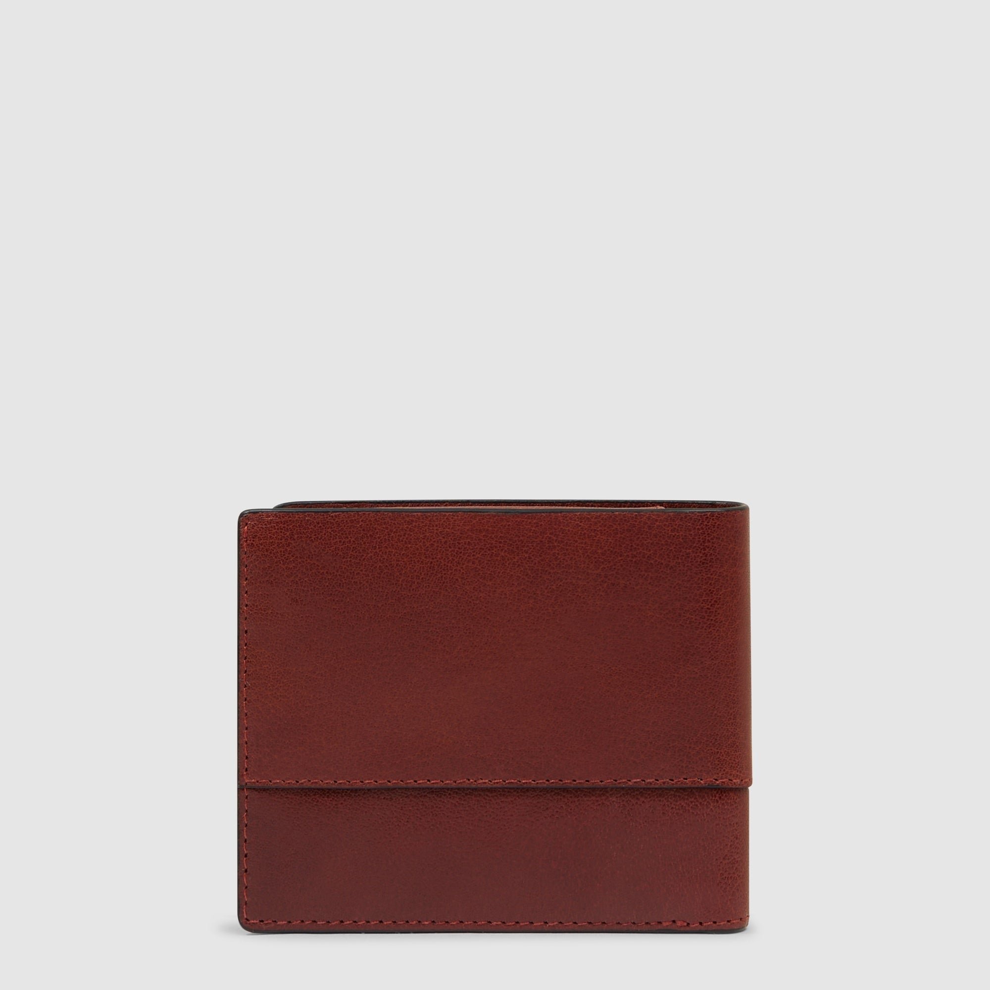 Men's leather wallet with ID card holder PIQUADRO Red