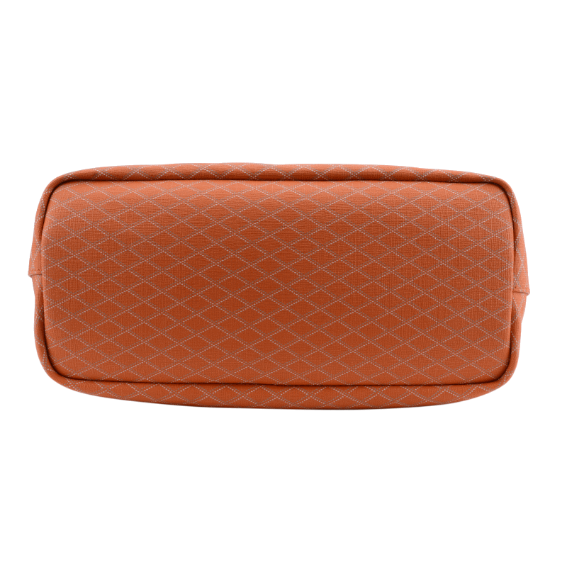 Leather bag POURCHET Orange