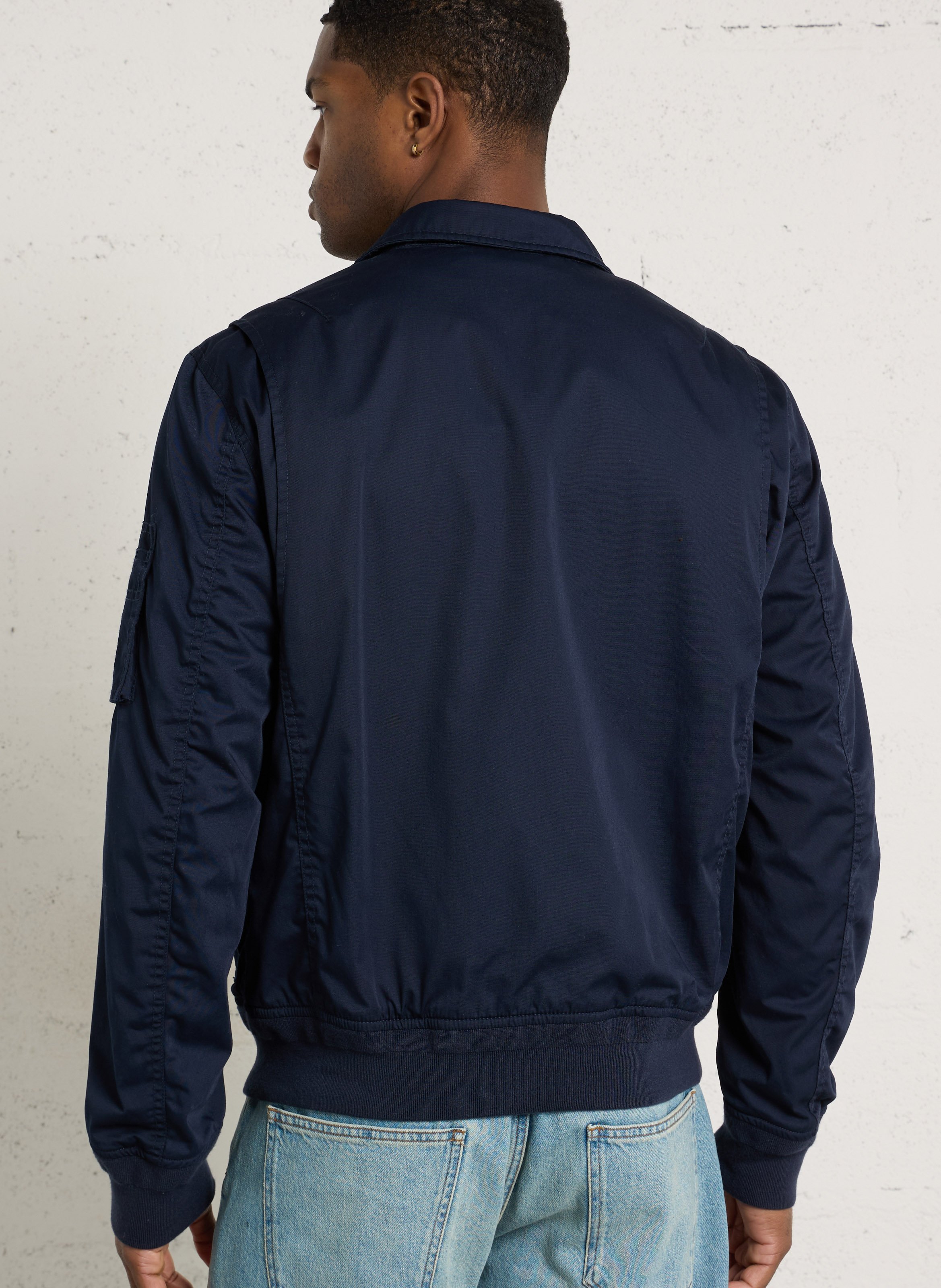 Oversize Jacke mit klassischem Kragen SCHOTT Blau