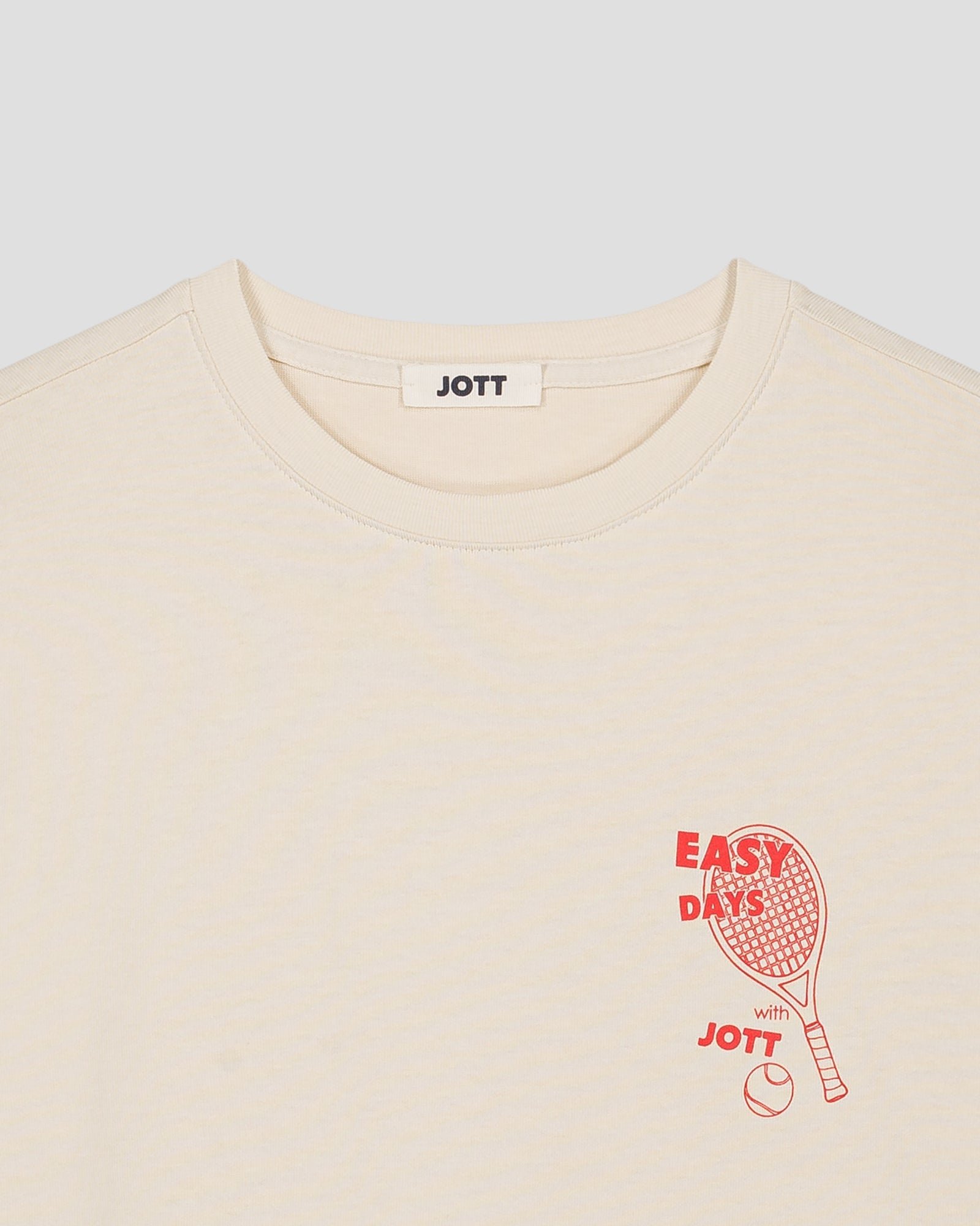 T-shirt col rond mixte imprimé samet JOTT Blanc