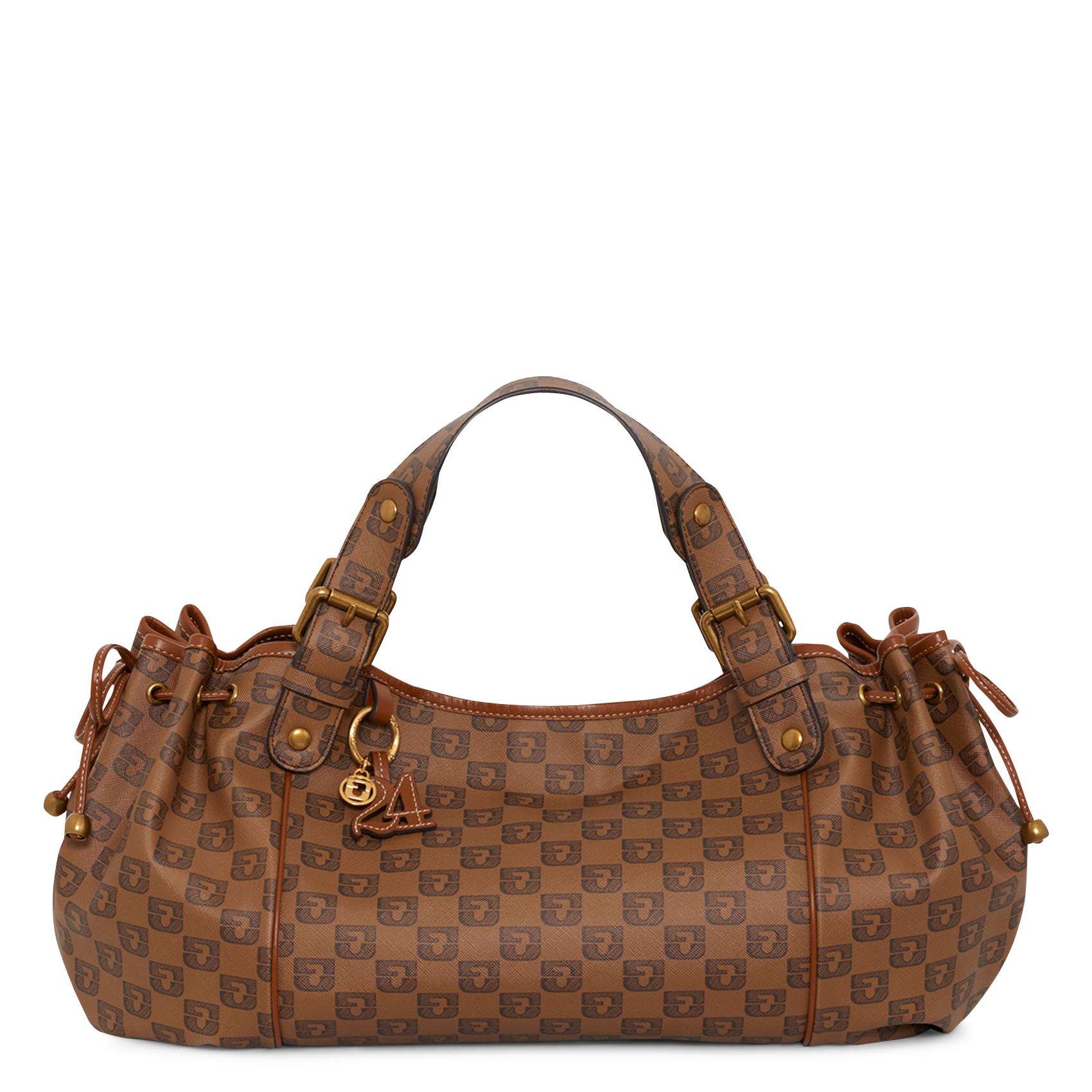 Monogram handbag GERARD DAREL Brown