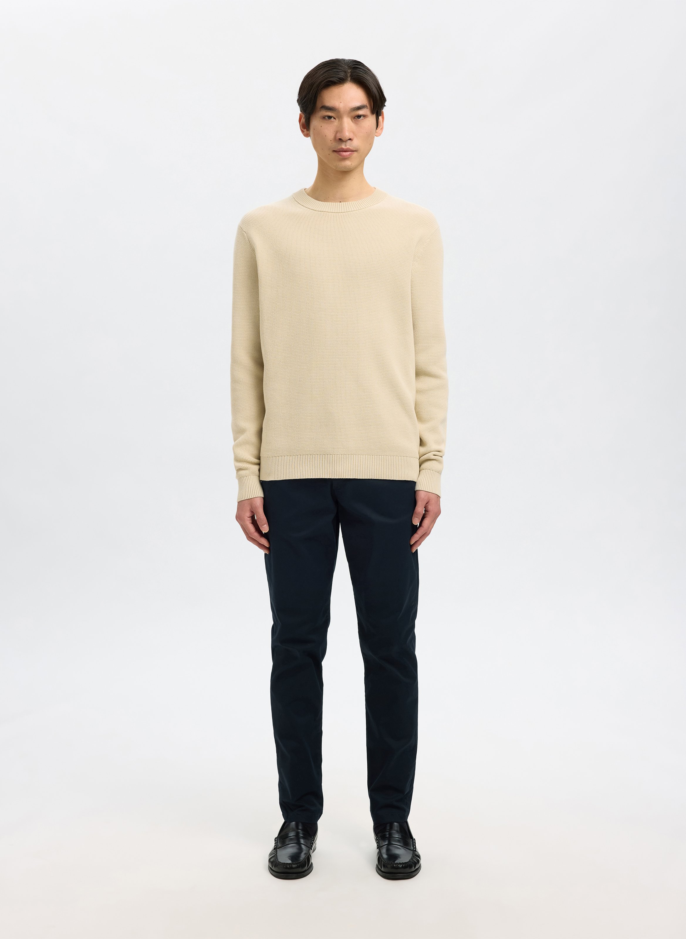 Baumwoll-Chinohose SELECTED Blau