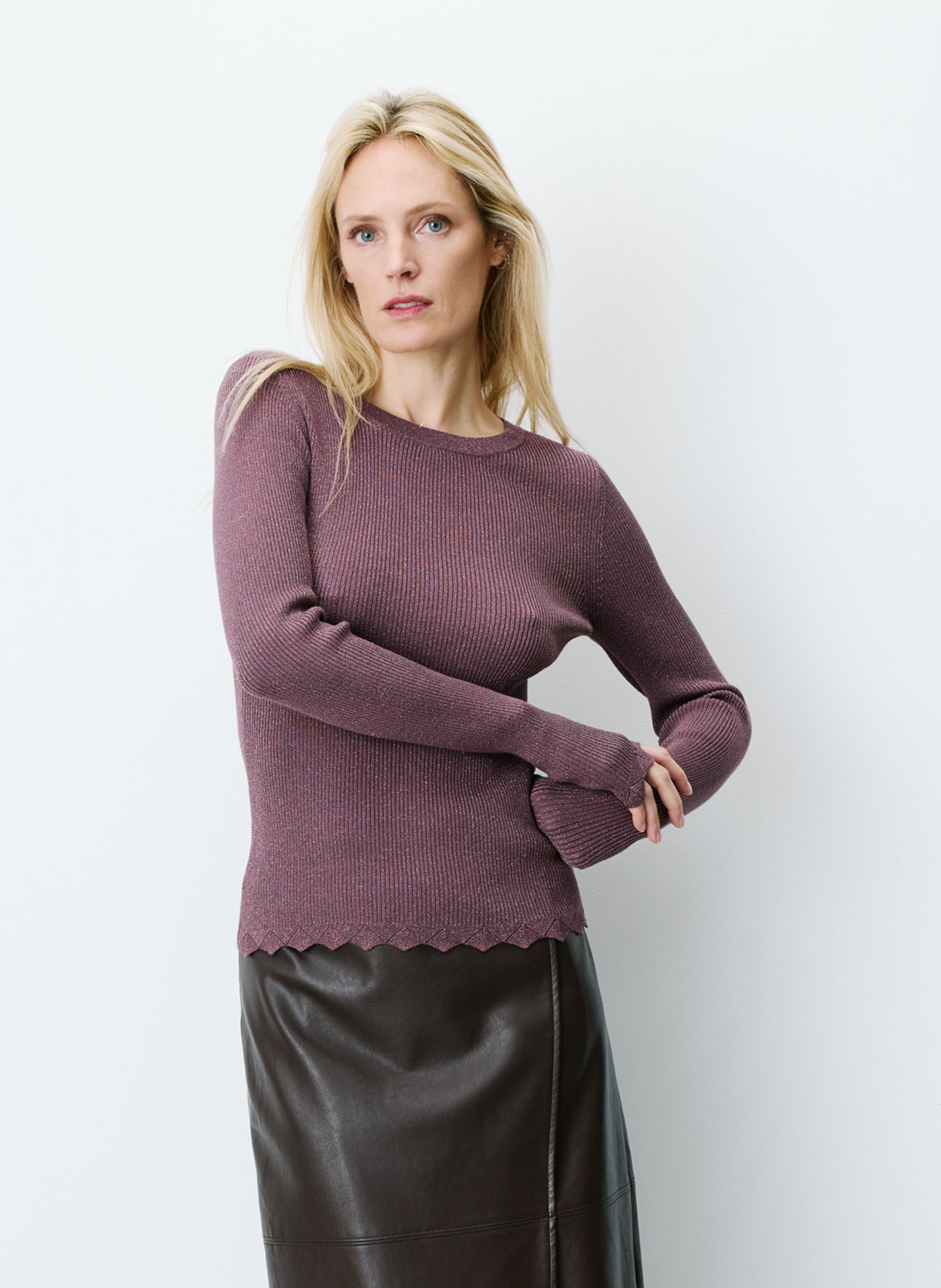 Pull moulant côtelé GRACE ET MILA