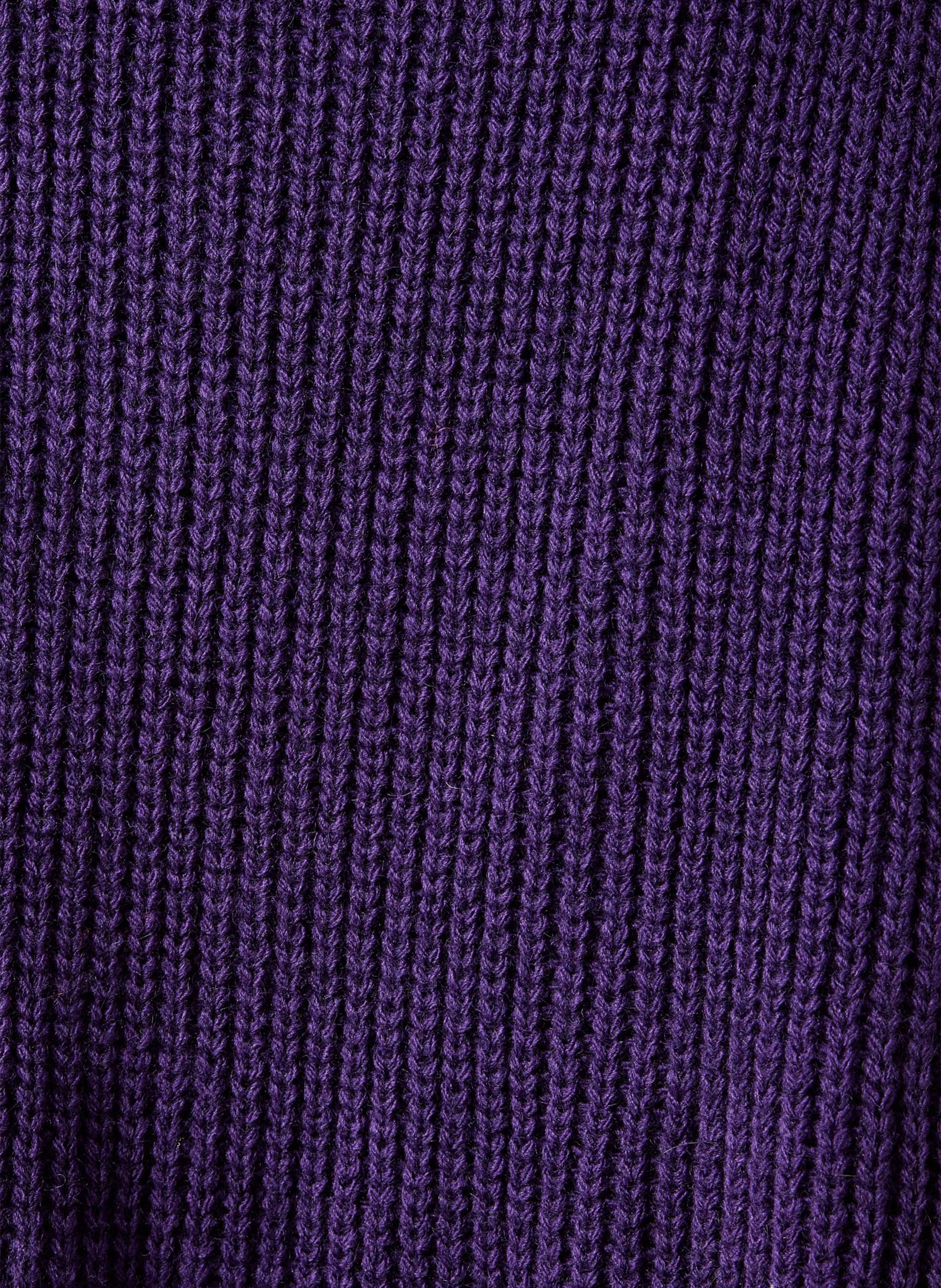 Sleeveless oversized ribbed cardigan LA FEE MARABOUTEE Purple