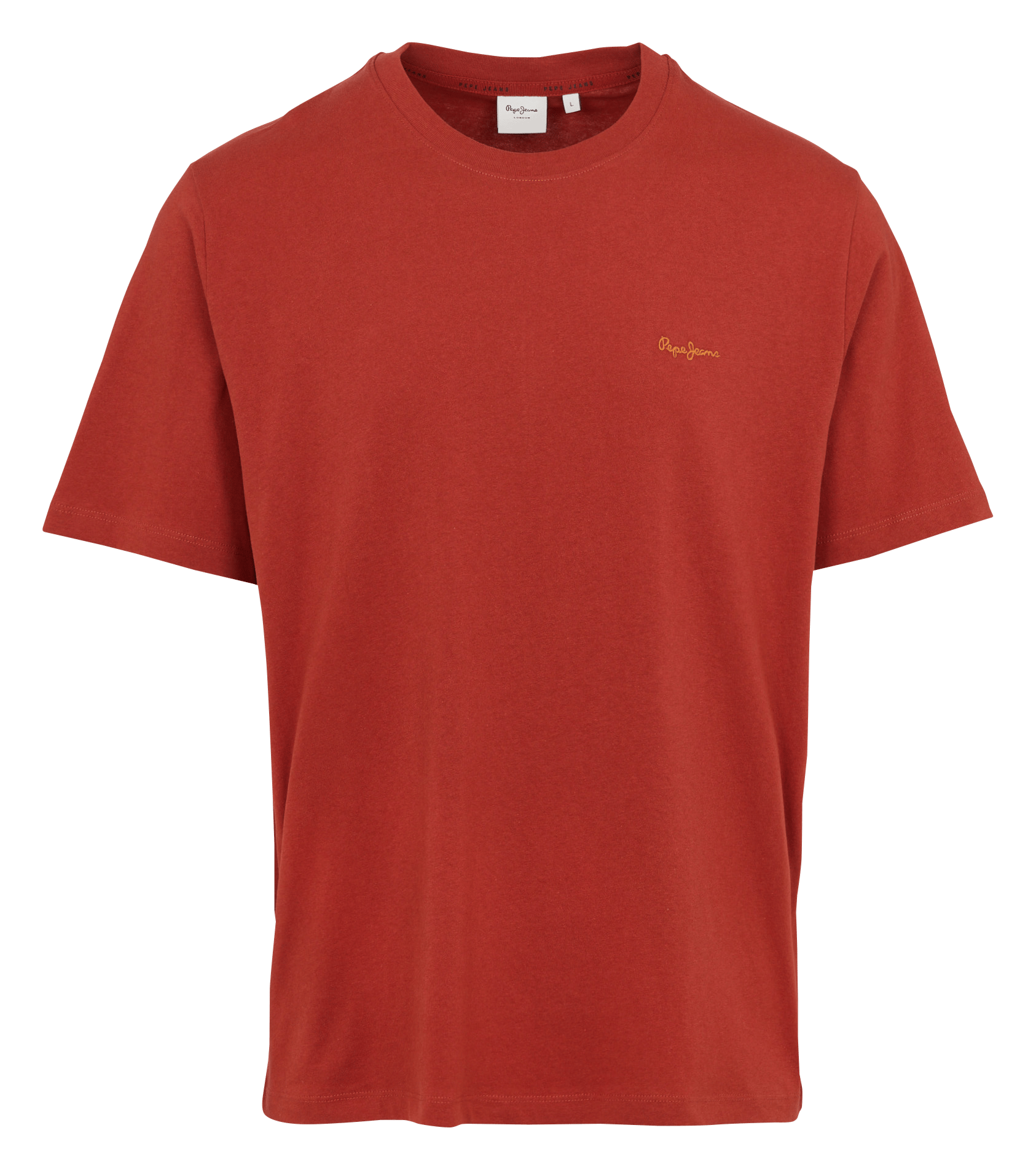 T-shirt droit col rond en coton PEPE JEANS
