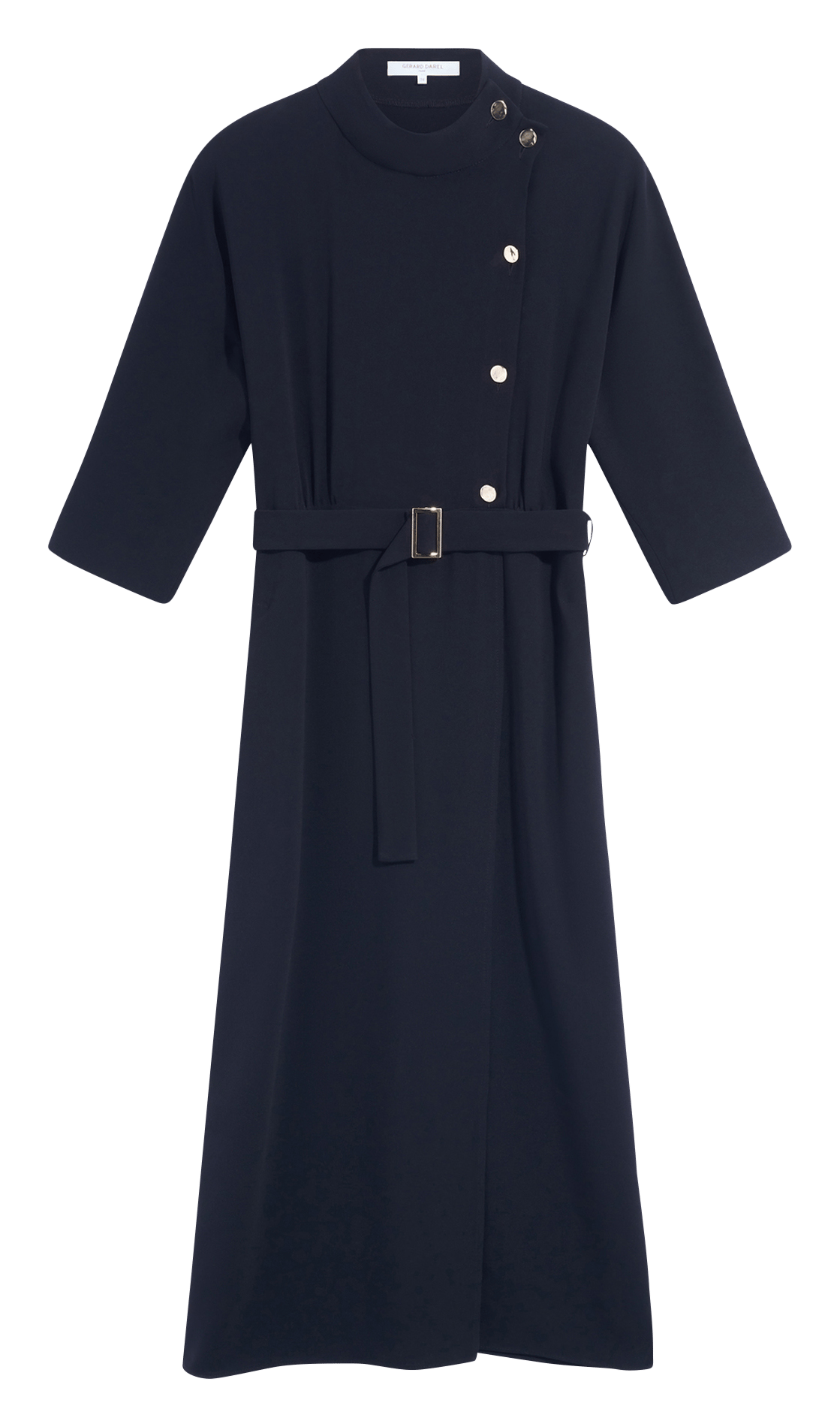 Robe midi ceinturée unie GERARD DAREL Noir