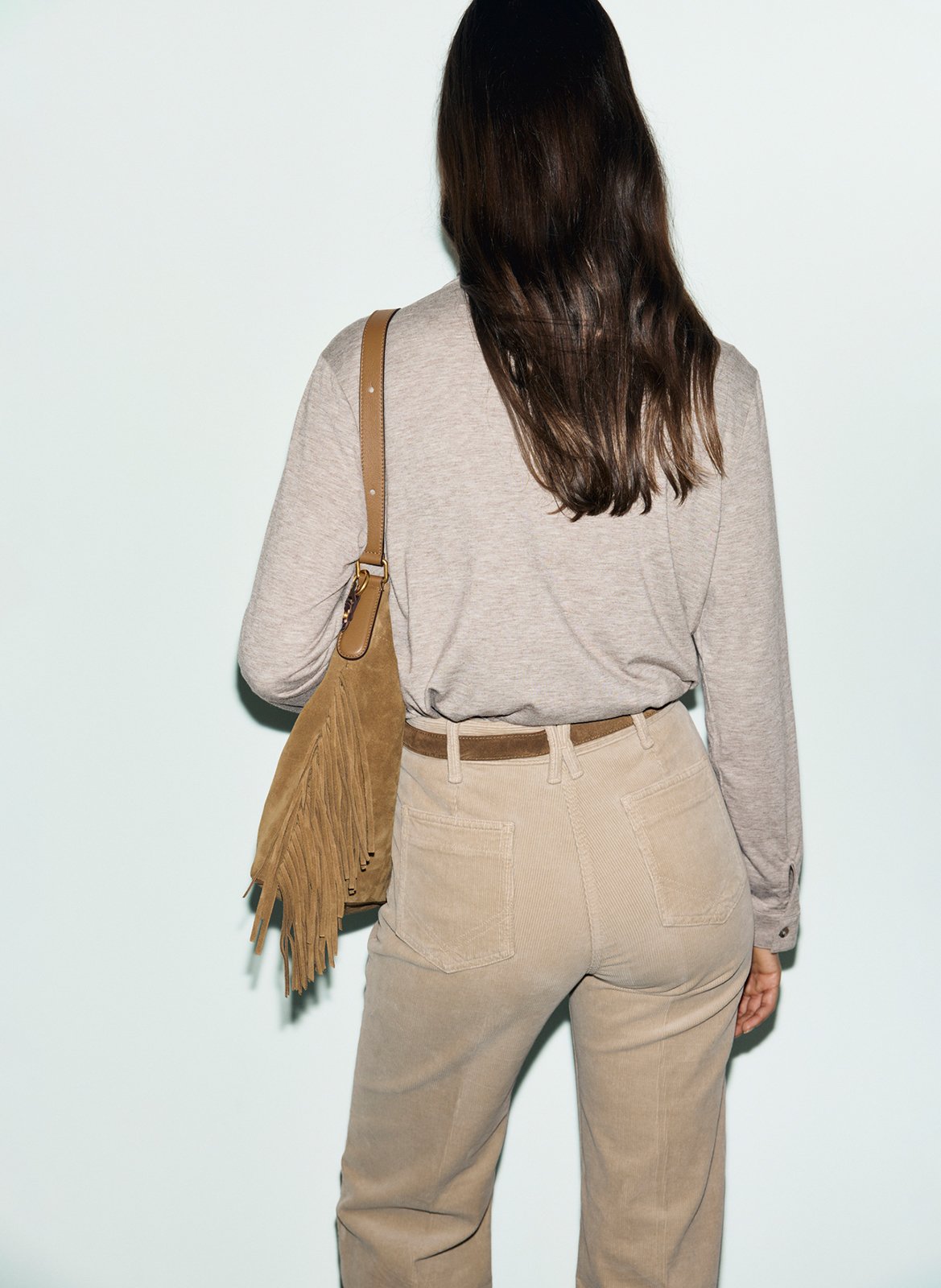 Straight shirt with classic collar and pockets GERARD DAREL Beige