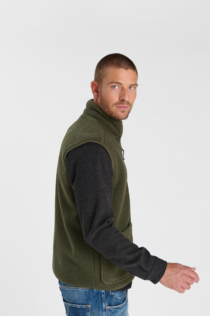 Sleeveless jacket LE TEMPS DES CERISES Khaki