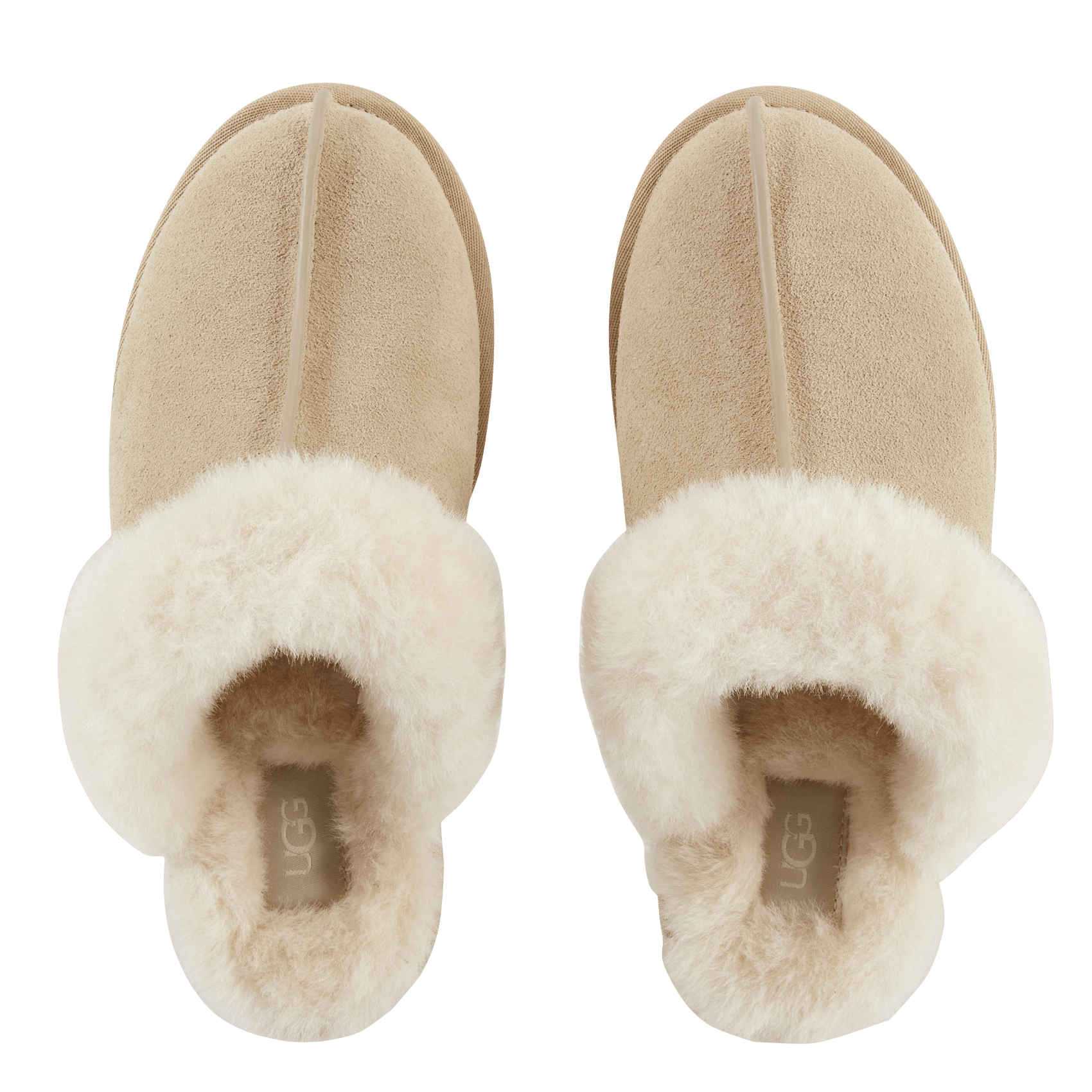 Sloffen van schapenvacht UGG Beige