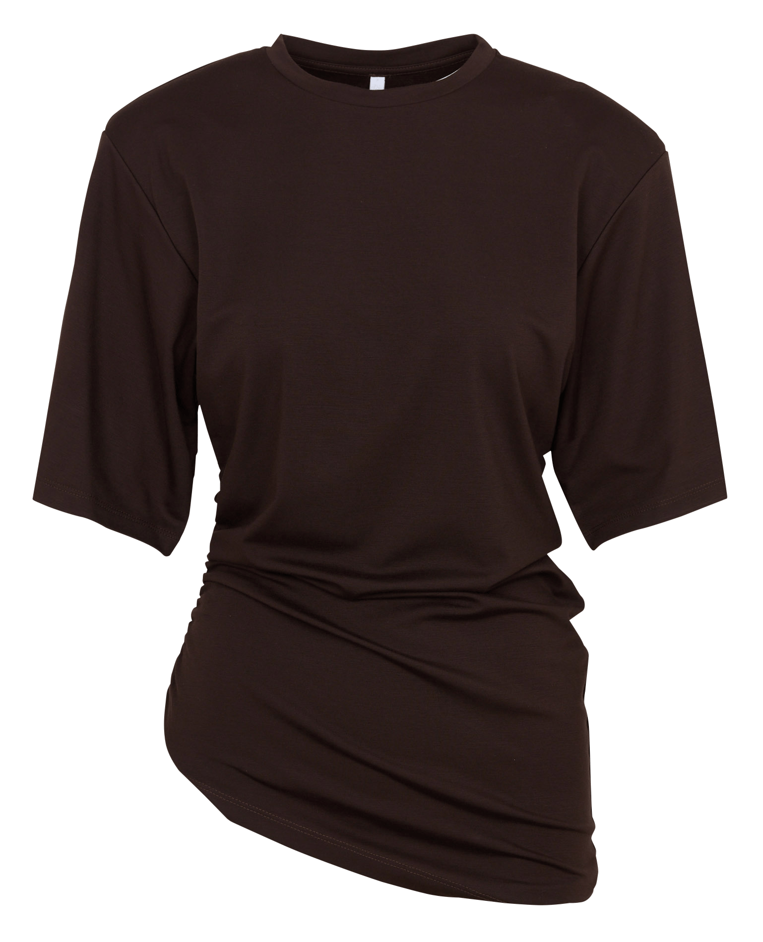 Langes T-Shirt mit kurzem Ärmel und gerafften Details IMPERIAL
