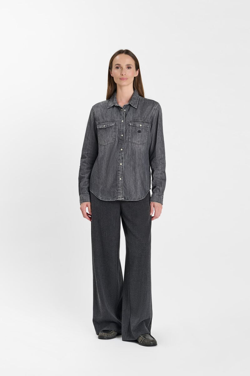Denim shirt by BARBO LE TEMPS DES CERISES Grey