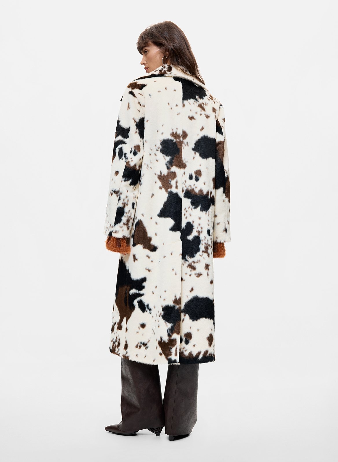 Manteau long en fourrure synthétique DESIGUAL Blanc