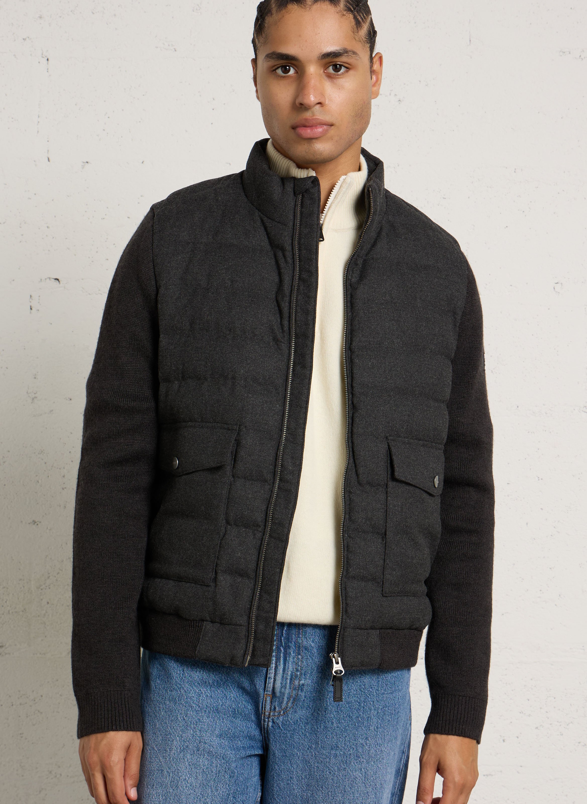 Veste droite col montant GANT