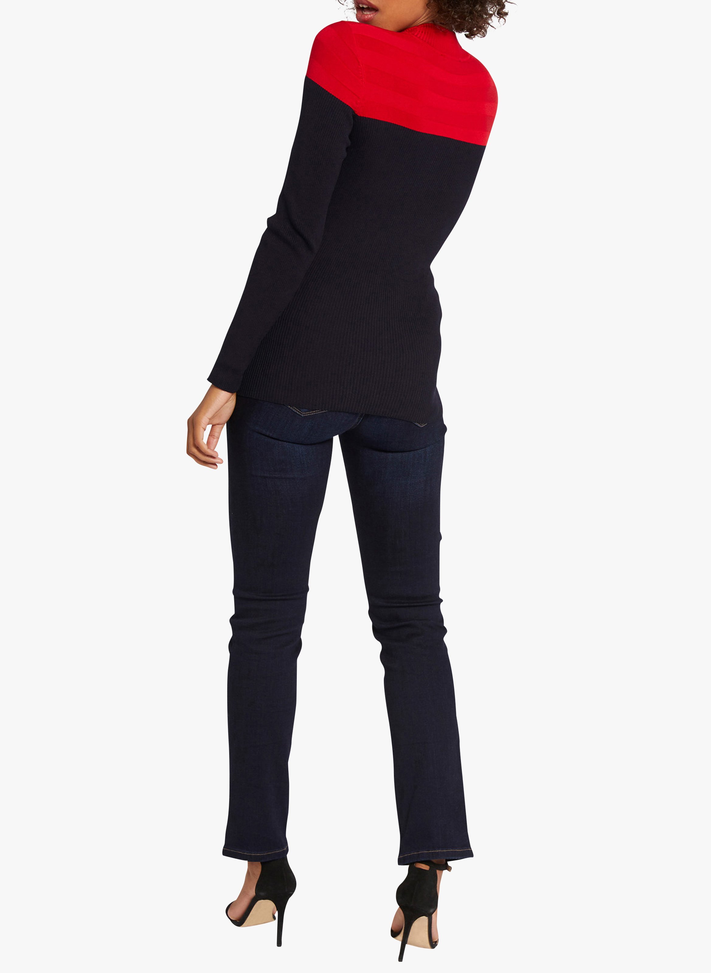 Tweekleurige trui met opstaande kraag MORGAN Veelkleurig