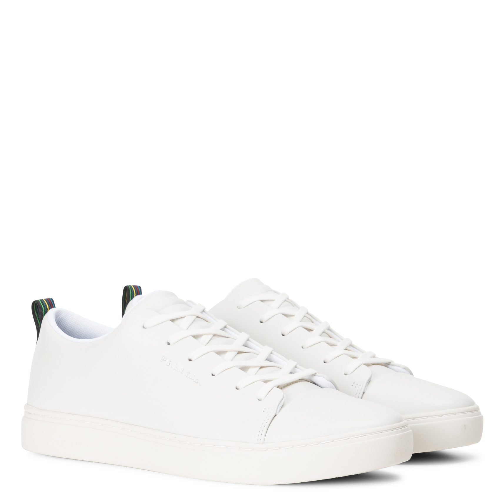 Smooth leather low-top sneakers White