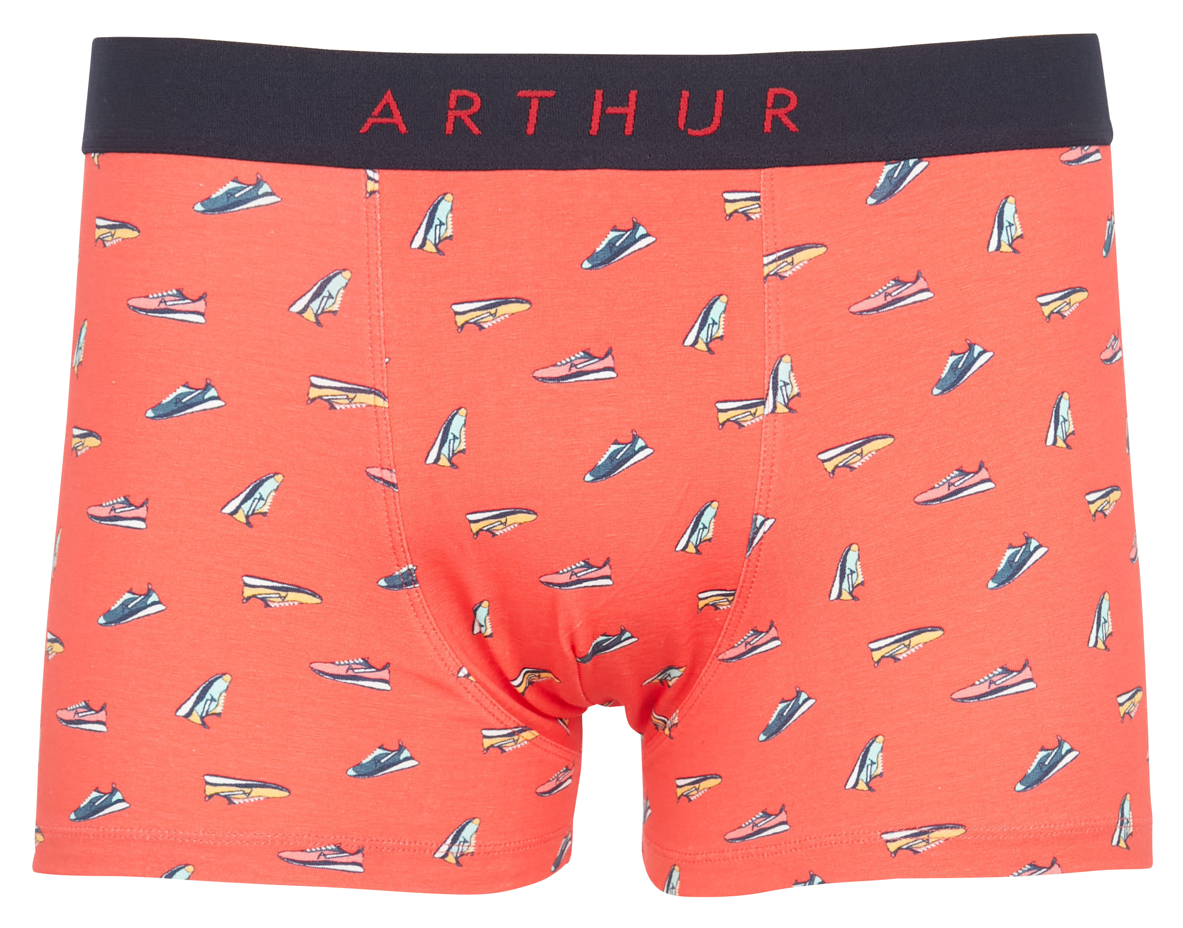 Caleçon imprimé en coton mélangé  ARTHUR Rouge