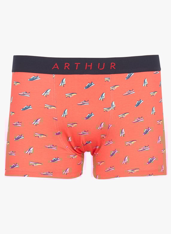 Boxershort Met Print Katoenblend Rouge Arthur Heren MACSNEAPMT ROUG ROUGE Place des Tendances Nederland