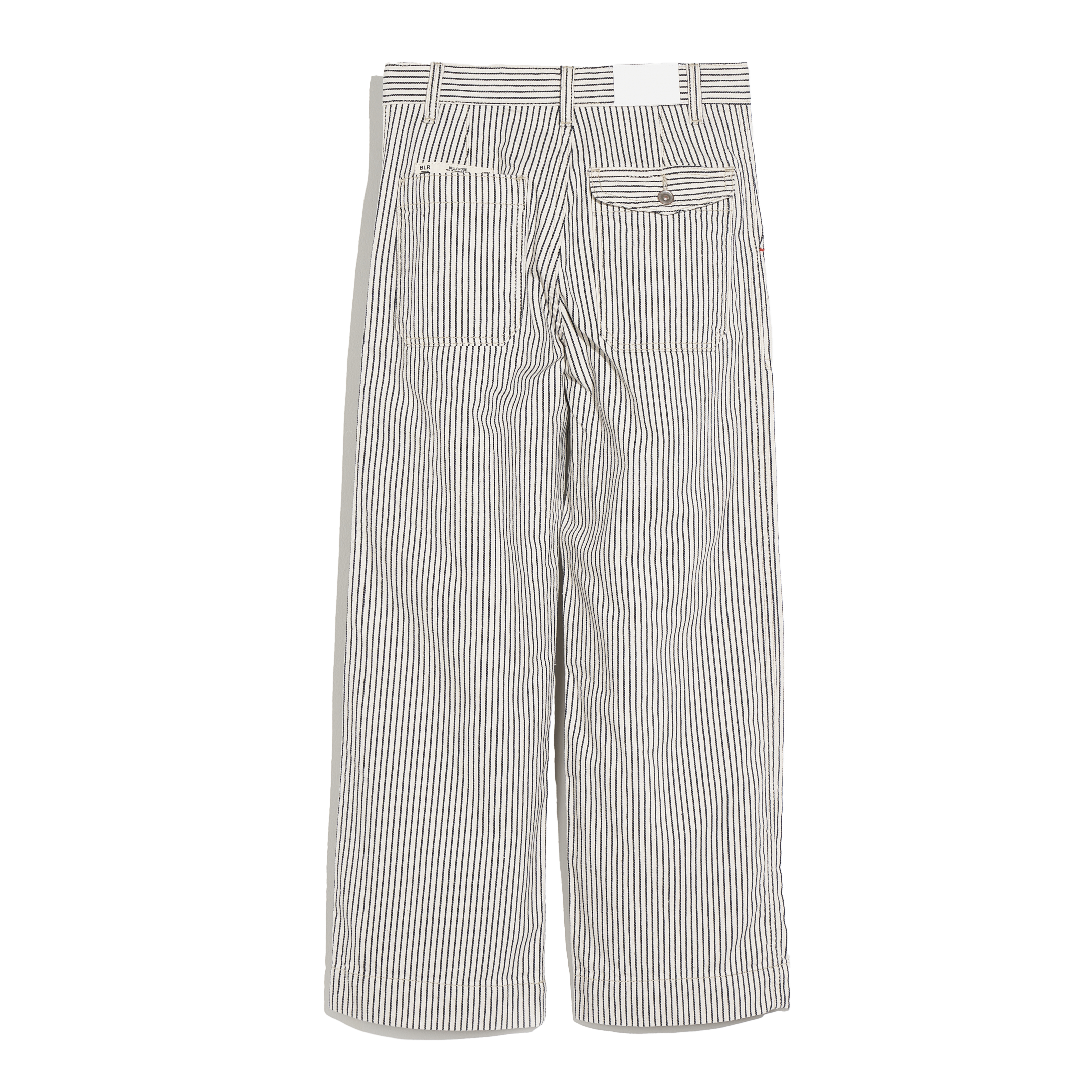 Striped straight-leg pants BELLEROSE Blue