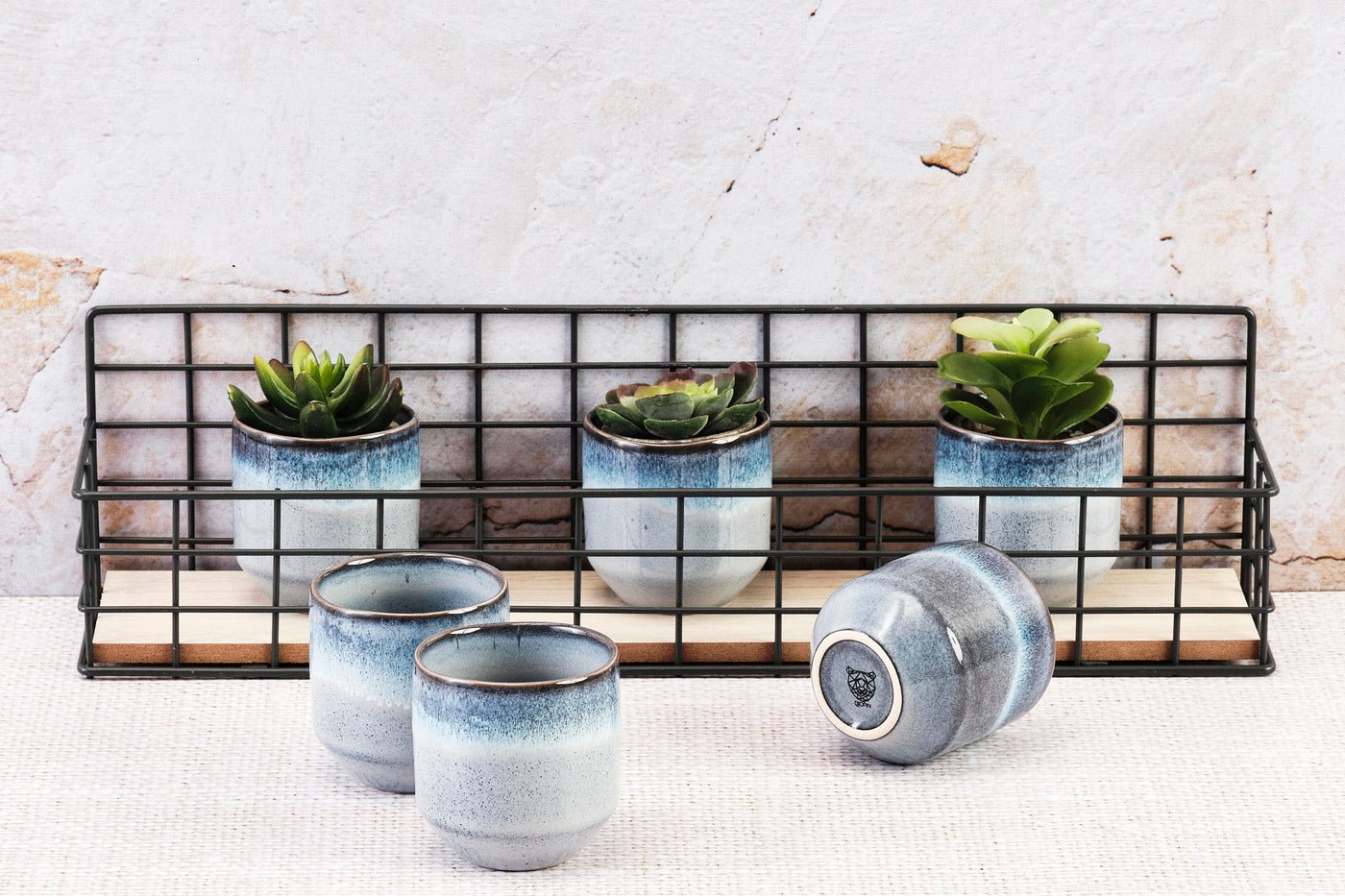 Tasse genesis 15cl - 6 pièces - terre BJORN Bleu