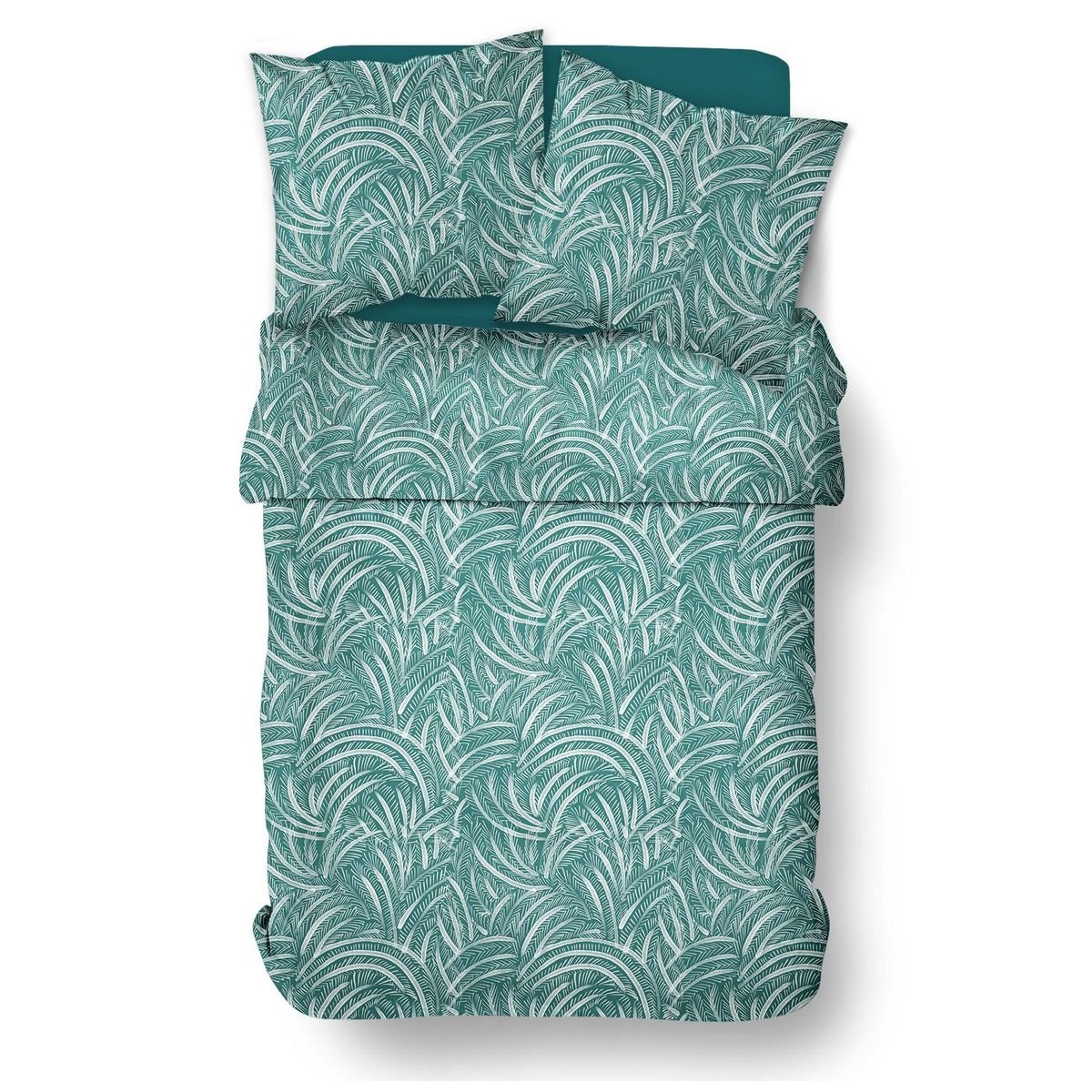 Printed cotton bed set TODAY LINGE DE MAISON Blue