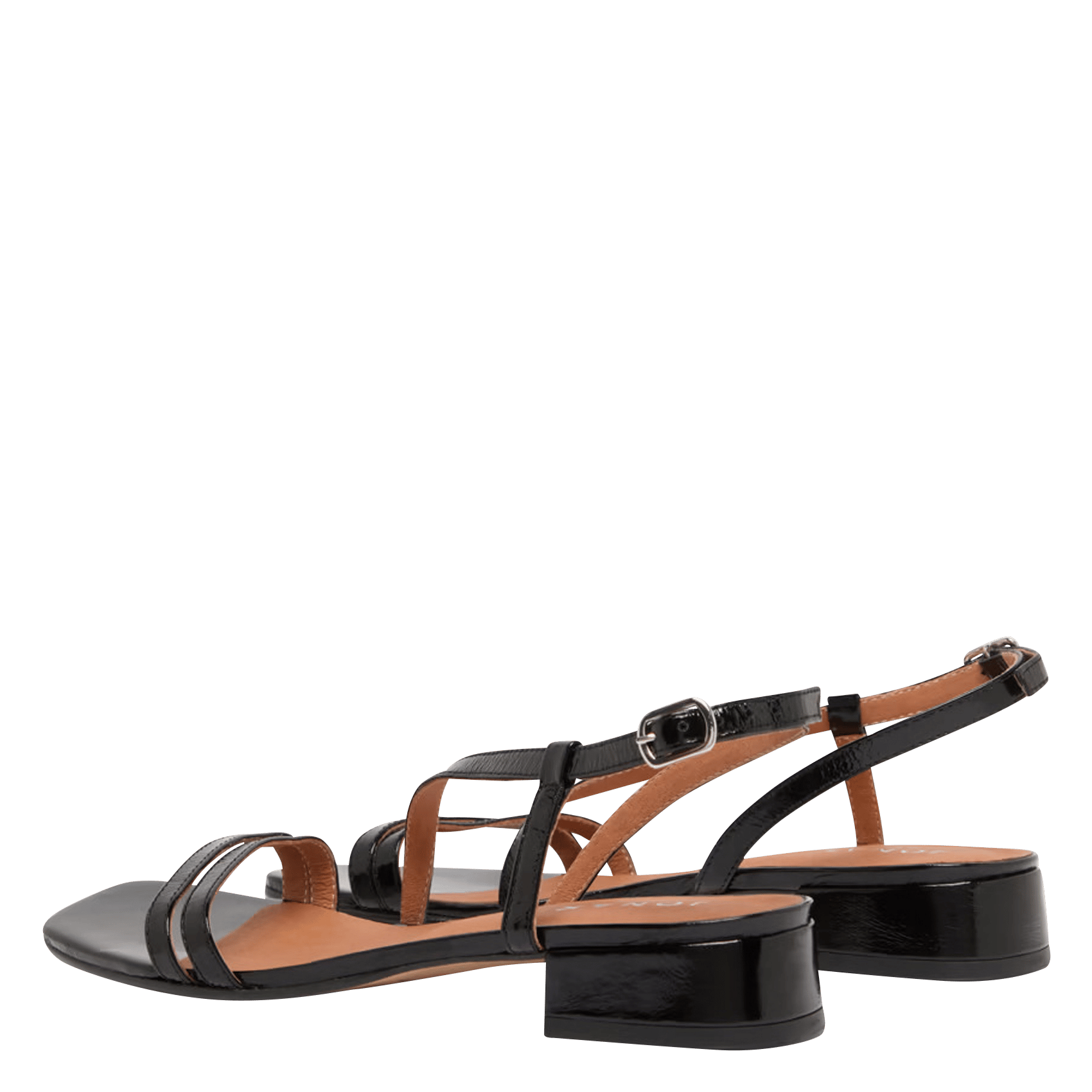 Sandales à talons en cuir JONAK Noir
