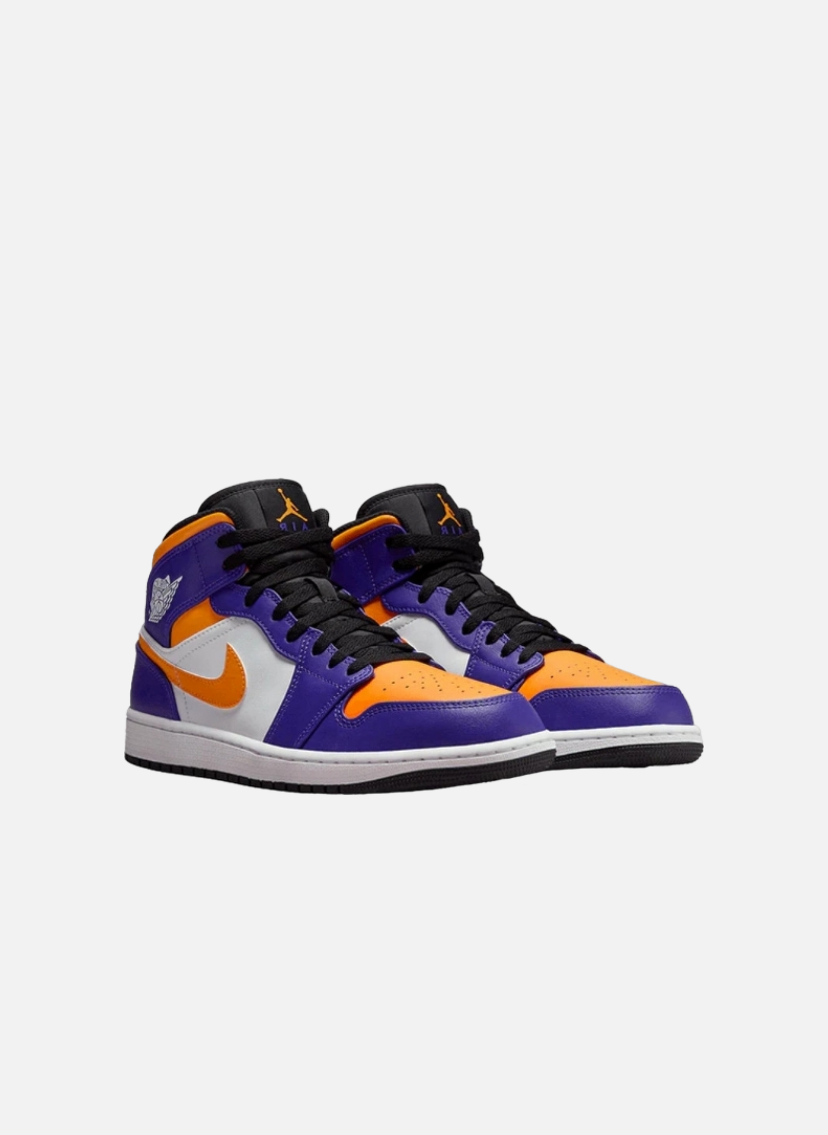High-top leather sneakers Jordan Orange