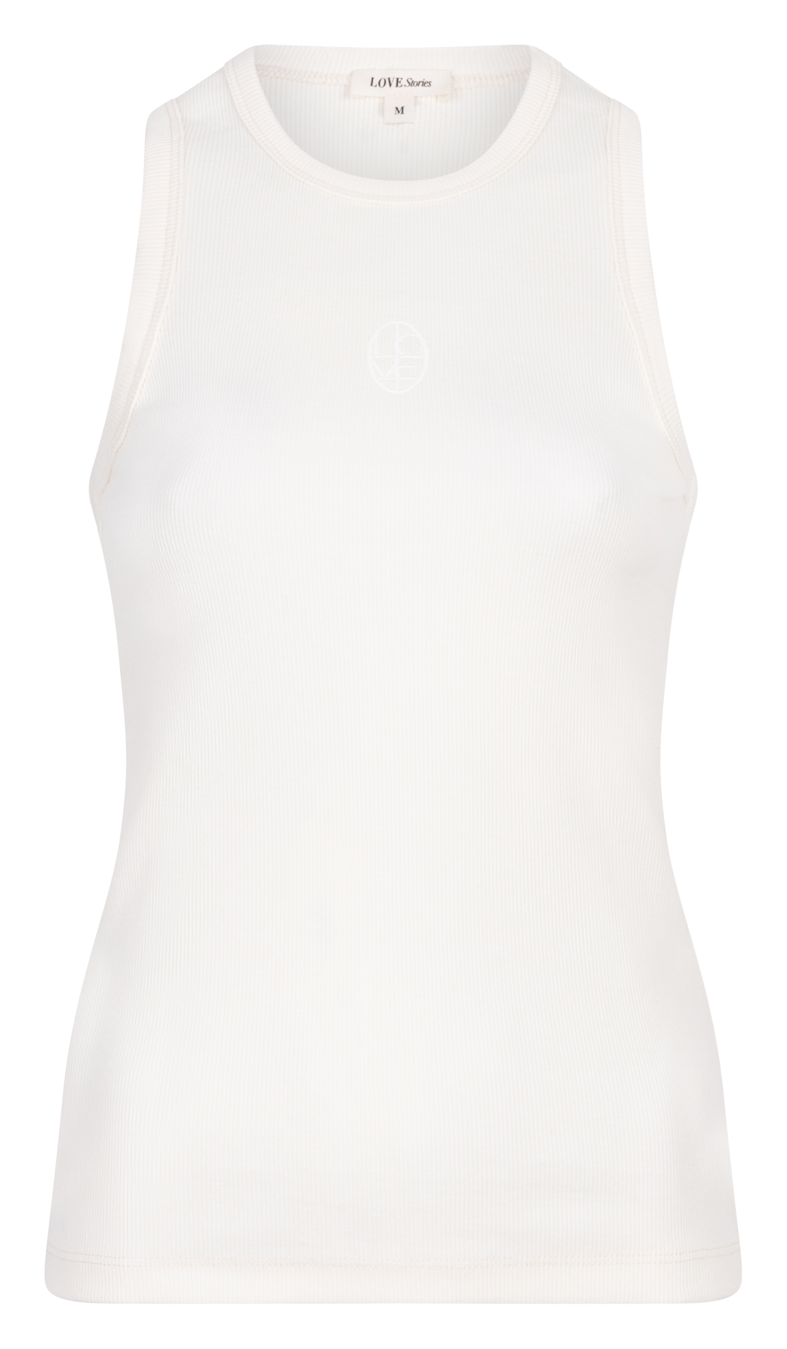 Débardeur côtelé uni LOVE STORIES Blanc