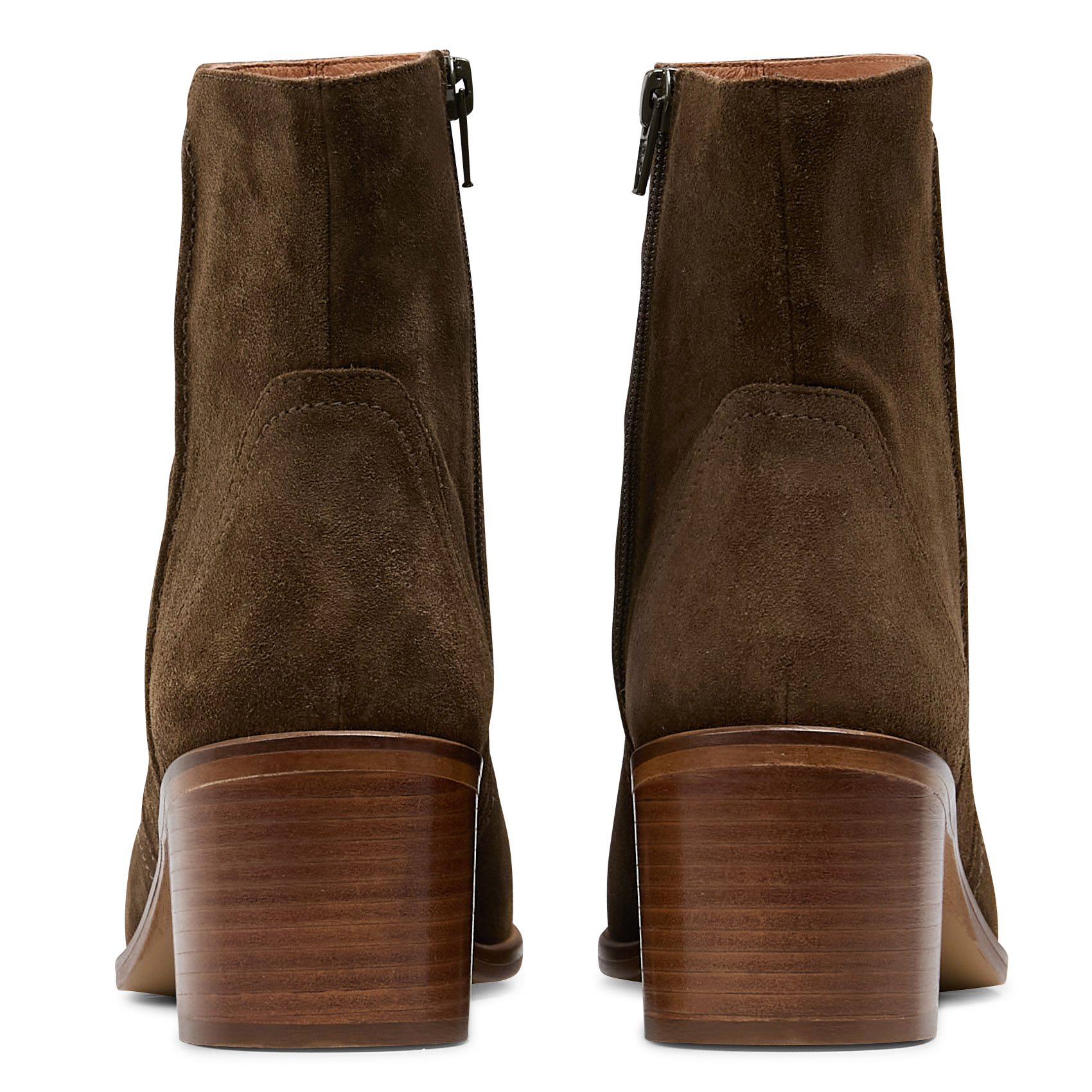 Bottines en cuir velours MELLOW YELLOW Kaki