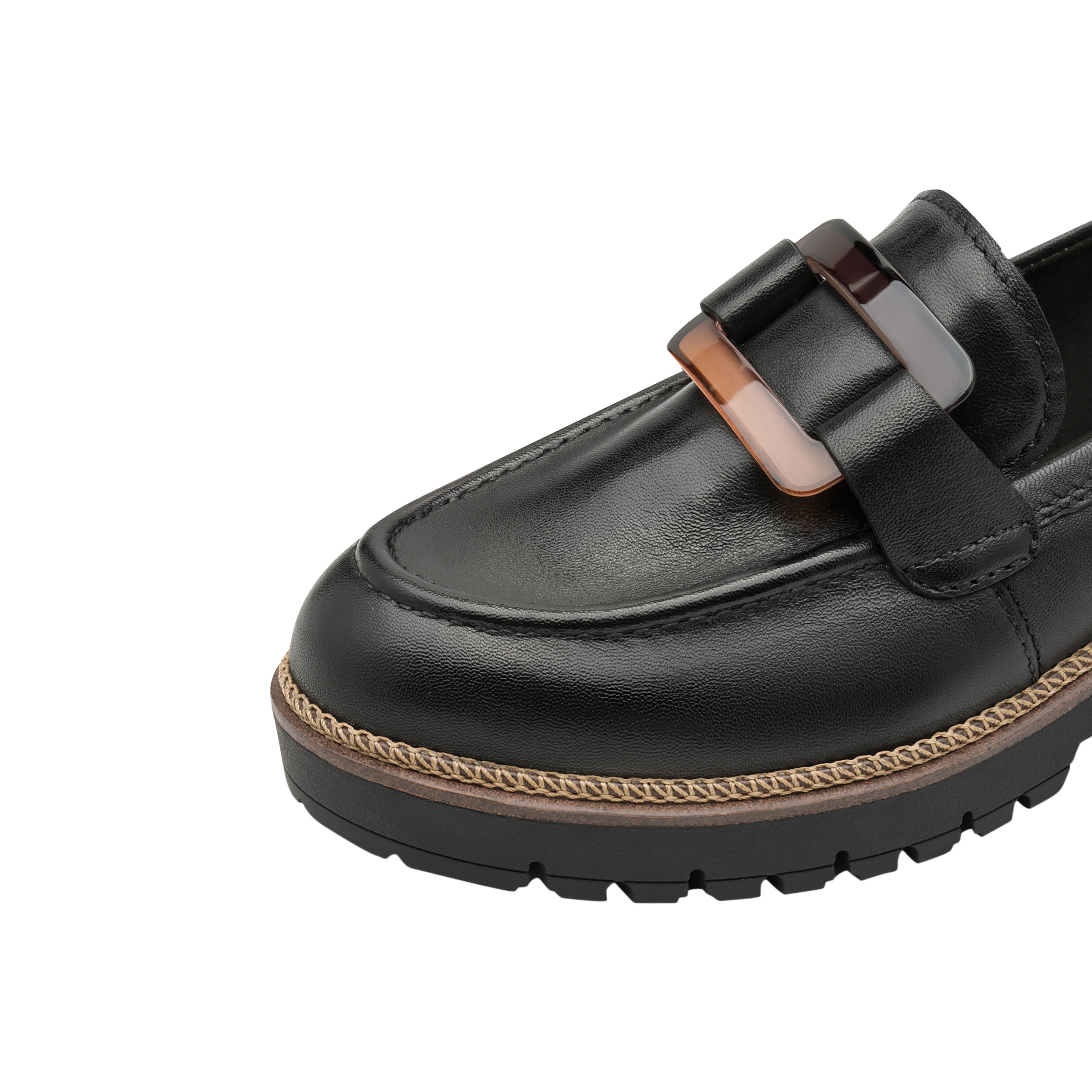 Mocassin cuir TAMARIS Noir