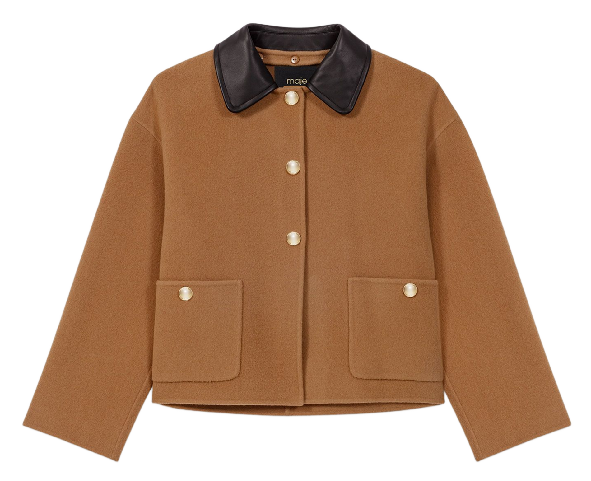 Alpakamantel MAJE Braun