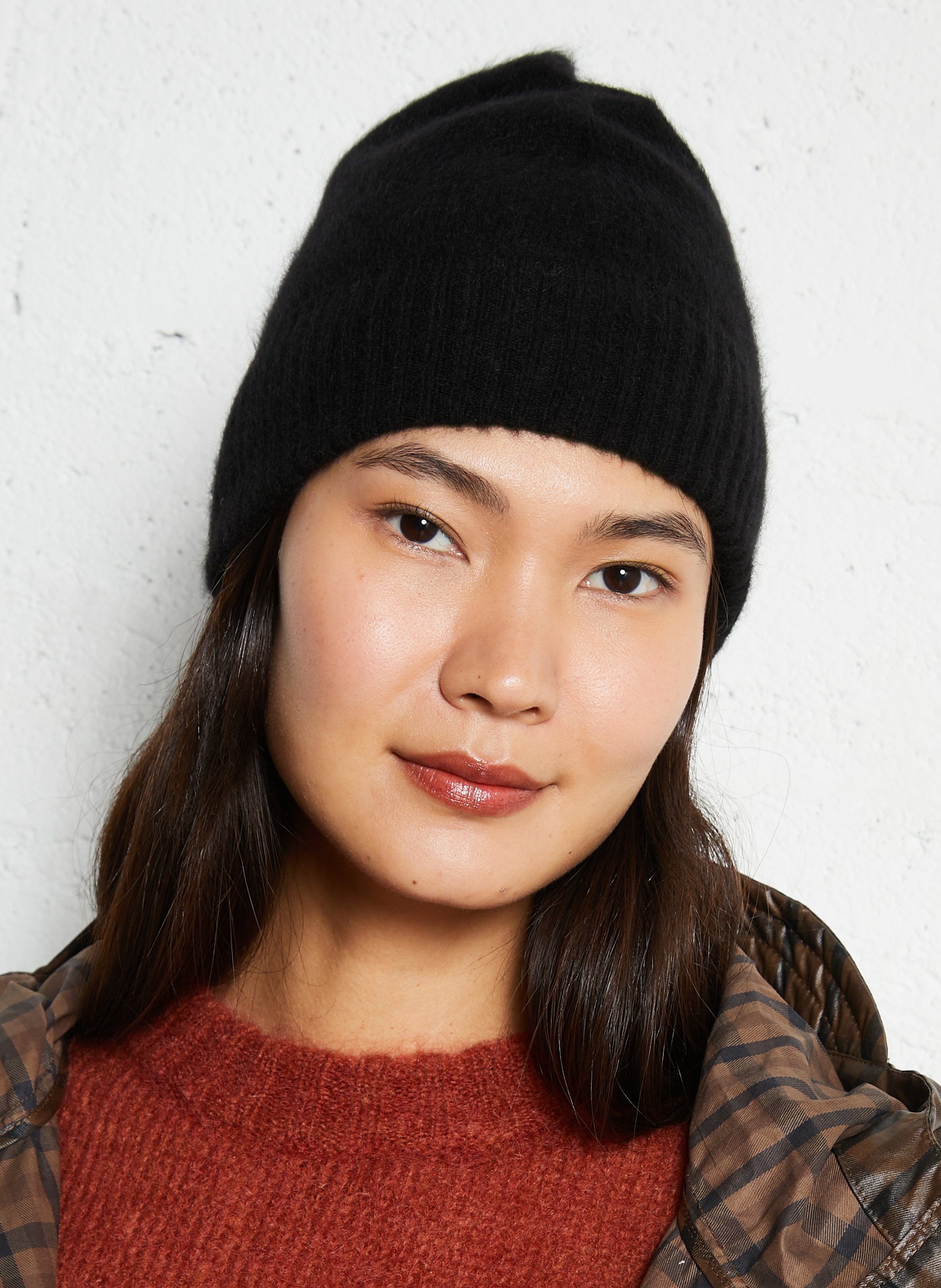 Screen-printed wool-blend hat MAJESTIC FILATURES