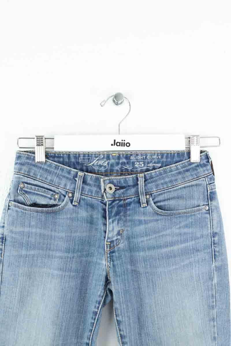 Cotton straight jeans LEVI'S - Seconde main Blue