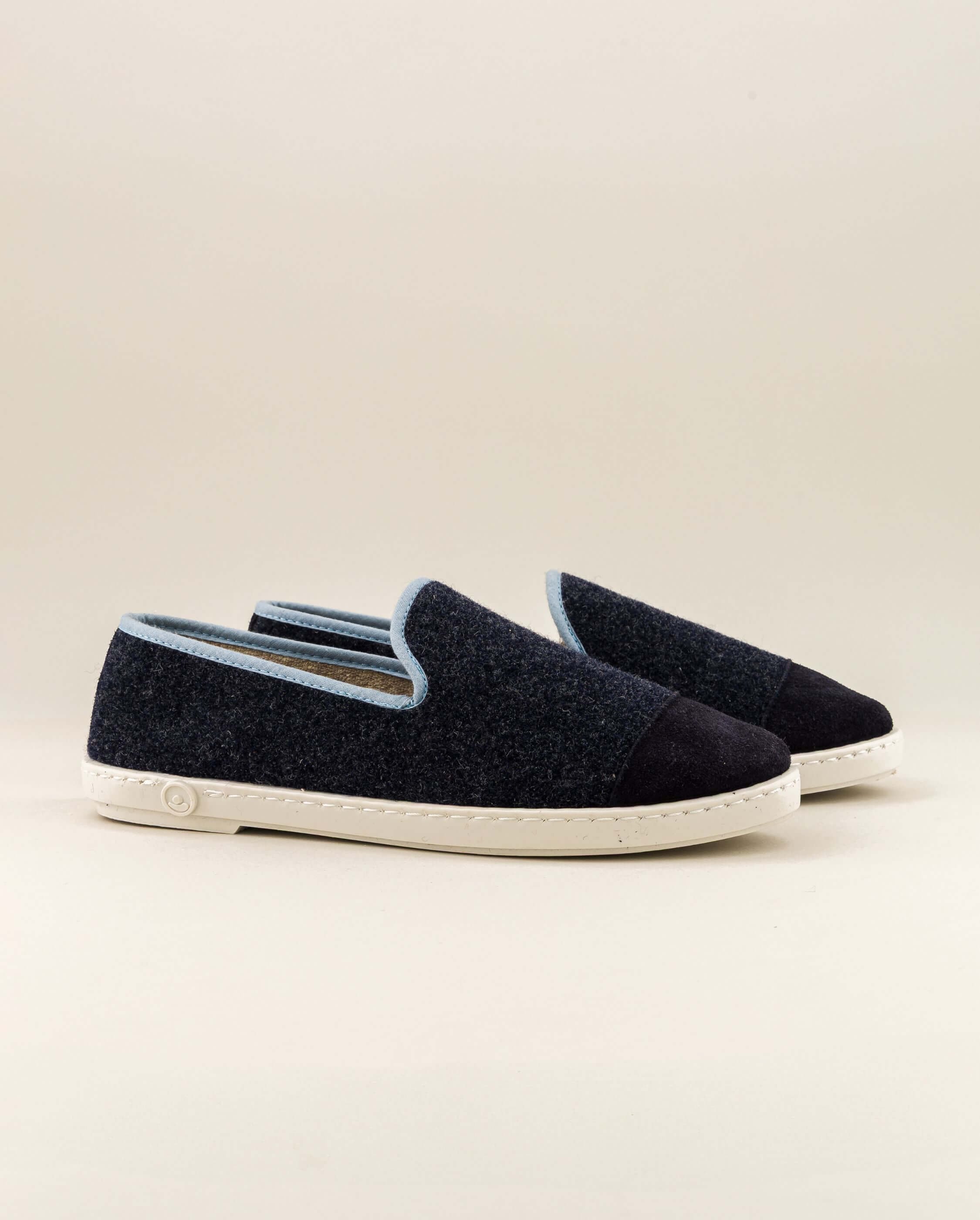 Women's wool slipper, navy sky ANGARDE Blue