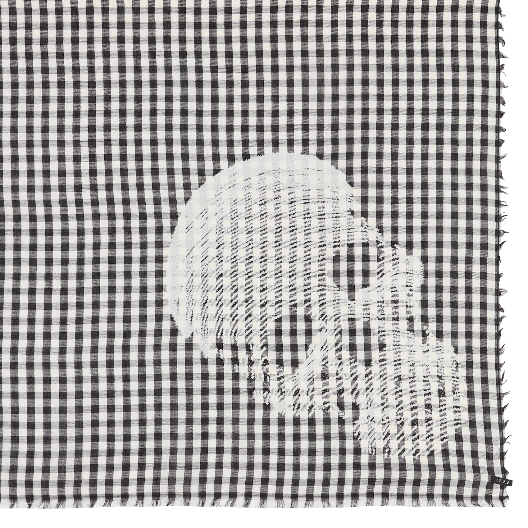 Cotton-blend floaty scarf IKKS Black