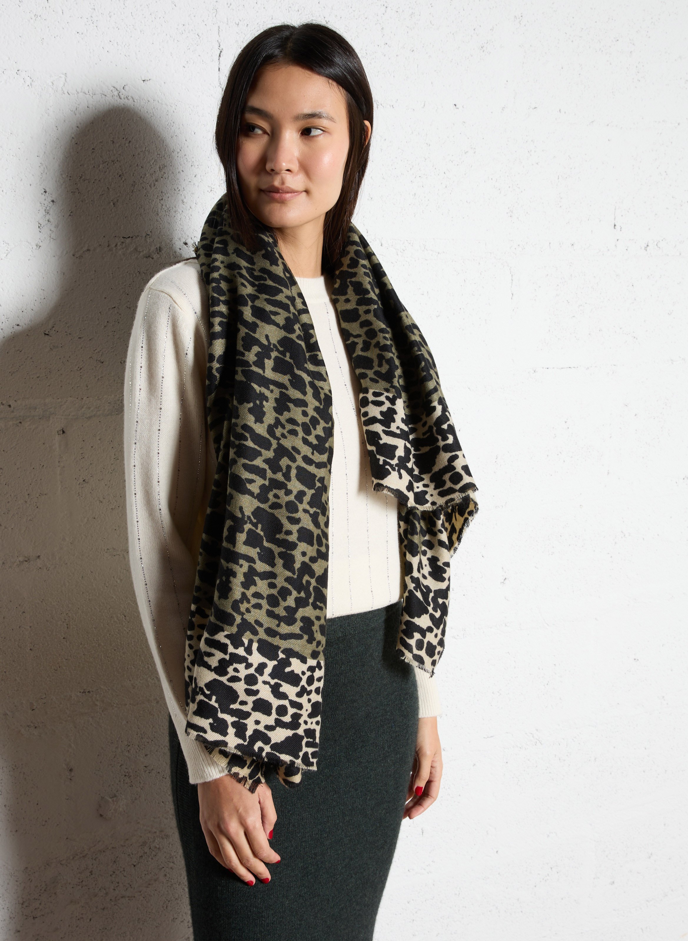 Leoparden Schal LE TEMPS DES CERISES