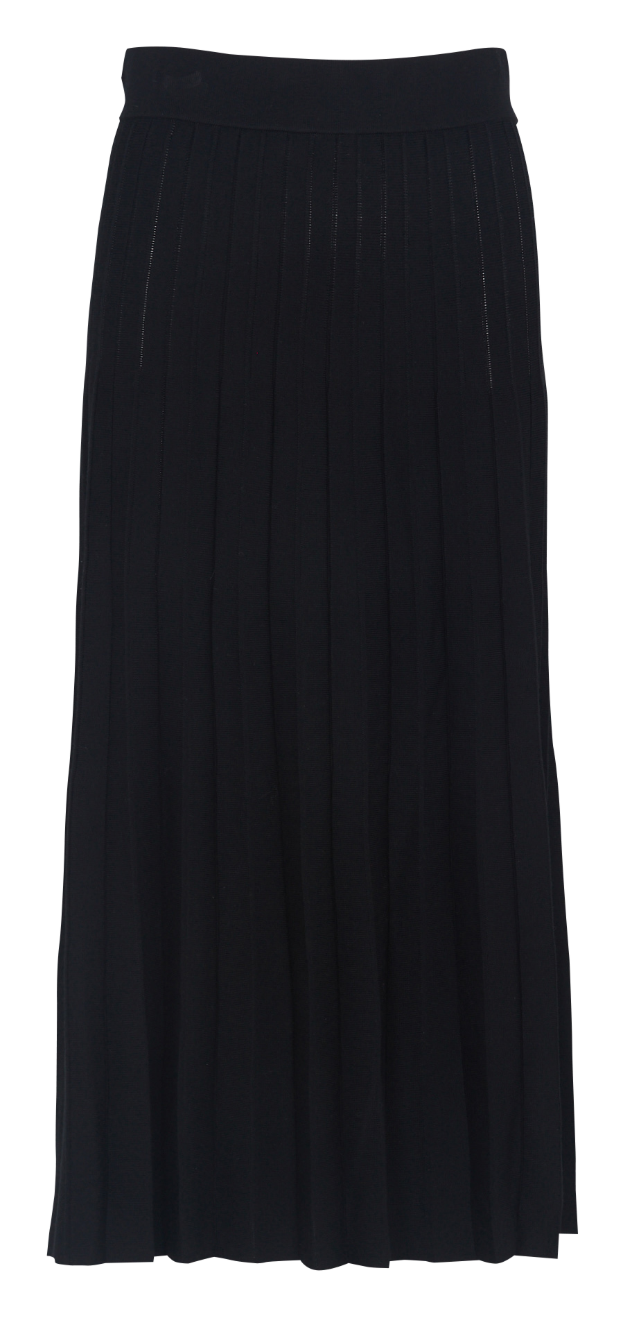 Long pleated solid color skirt MAISON 123 Black