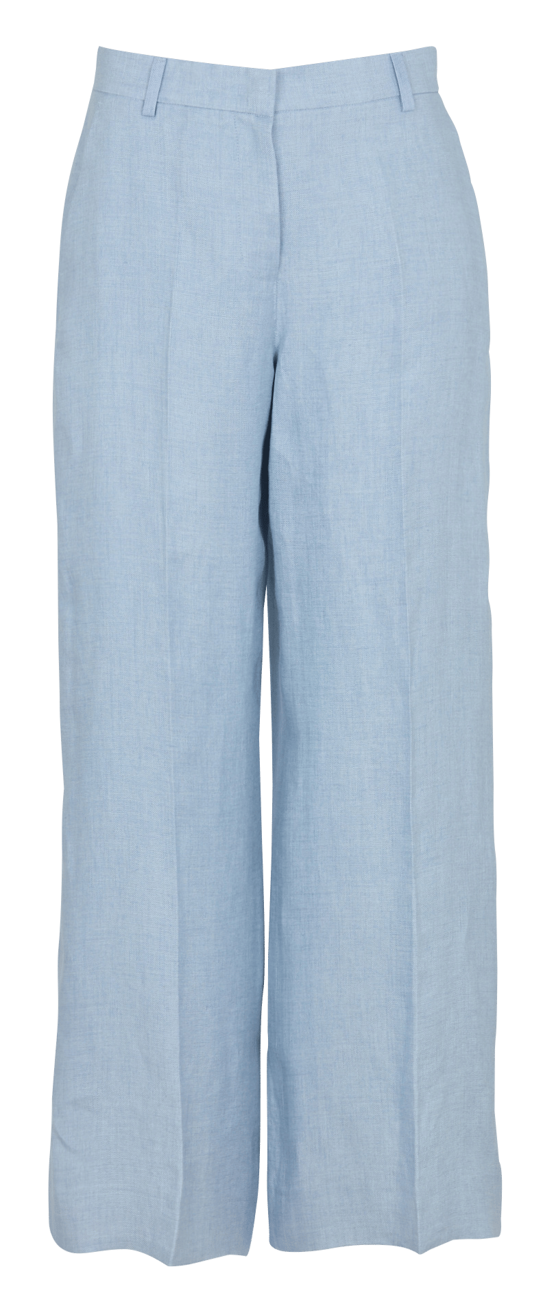 Straight linen pants MAX MARA WEEK END Blue