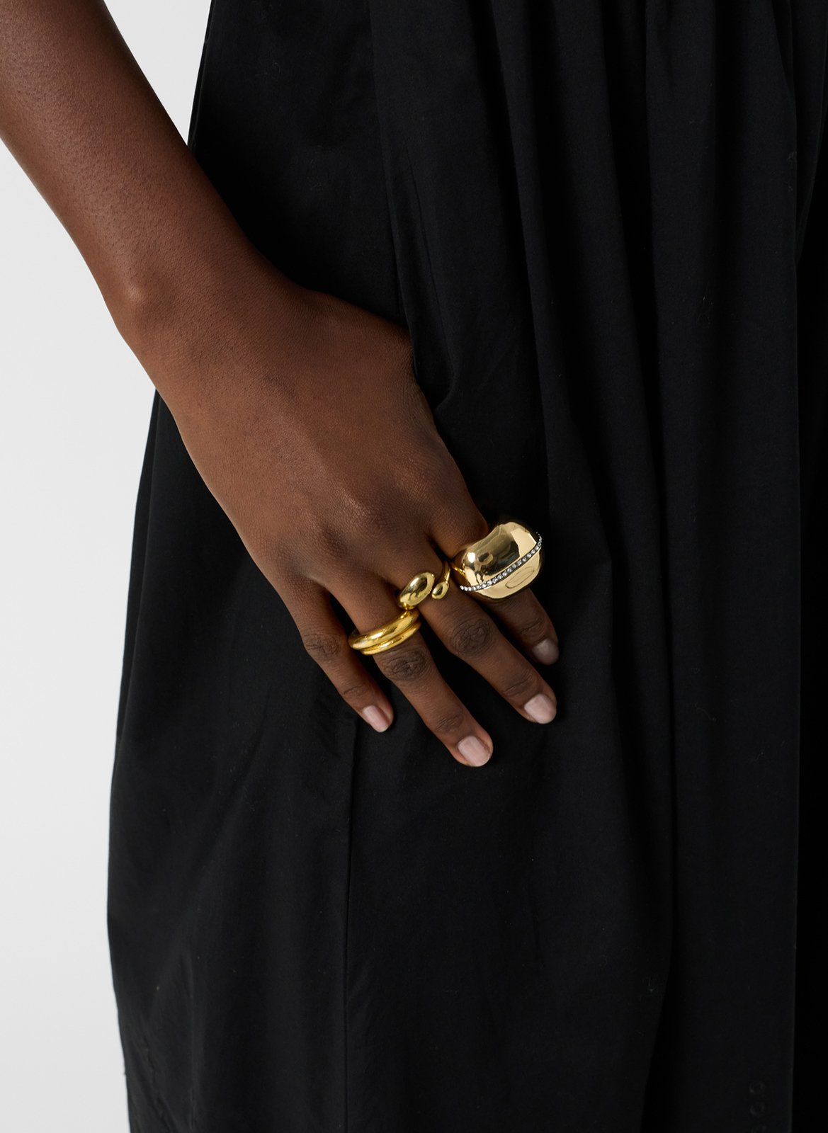 Robe midi bi matière à broderie  GERARD DAREL Noir