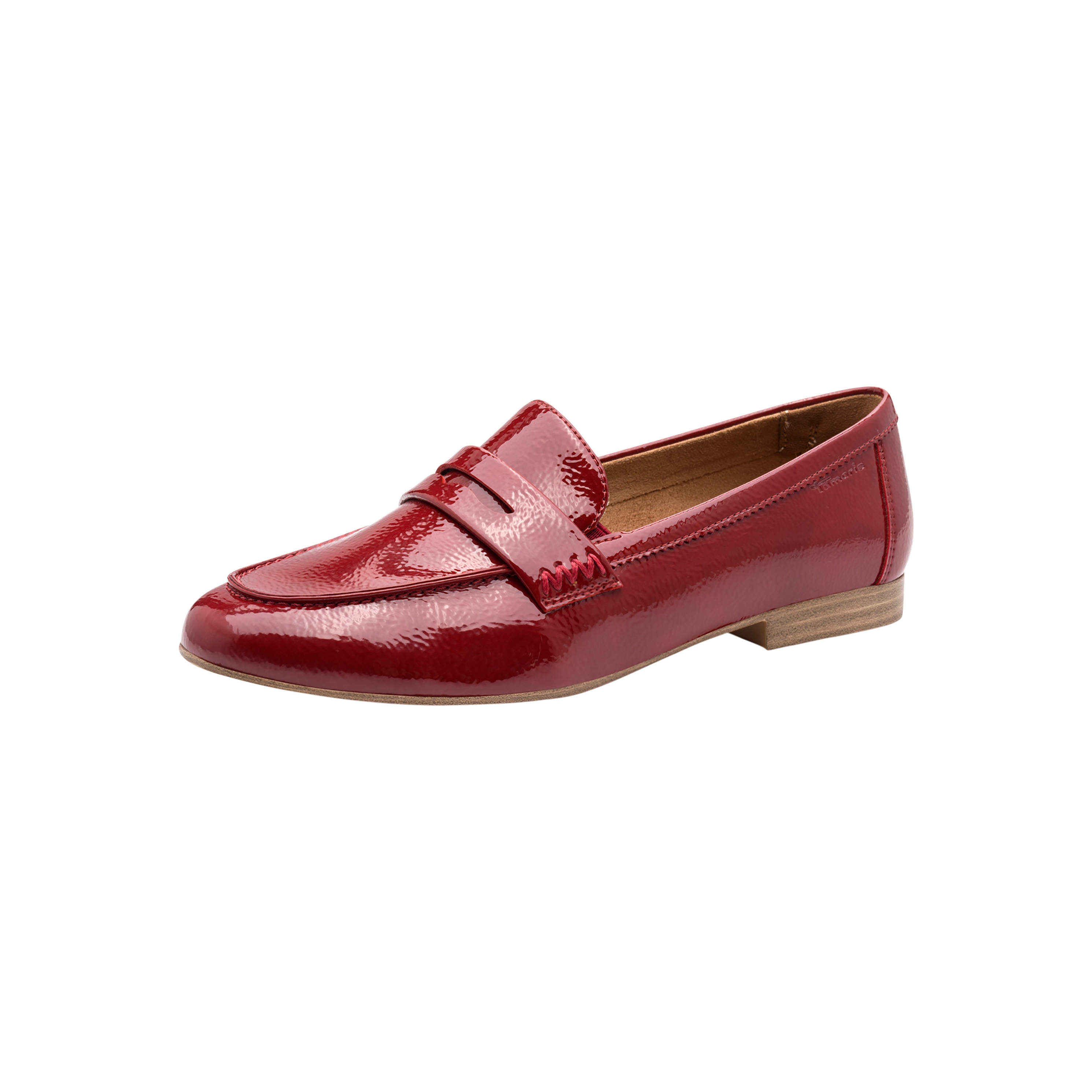 Slip-on moccasin TAMARIS Red