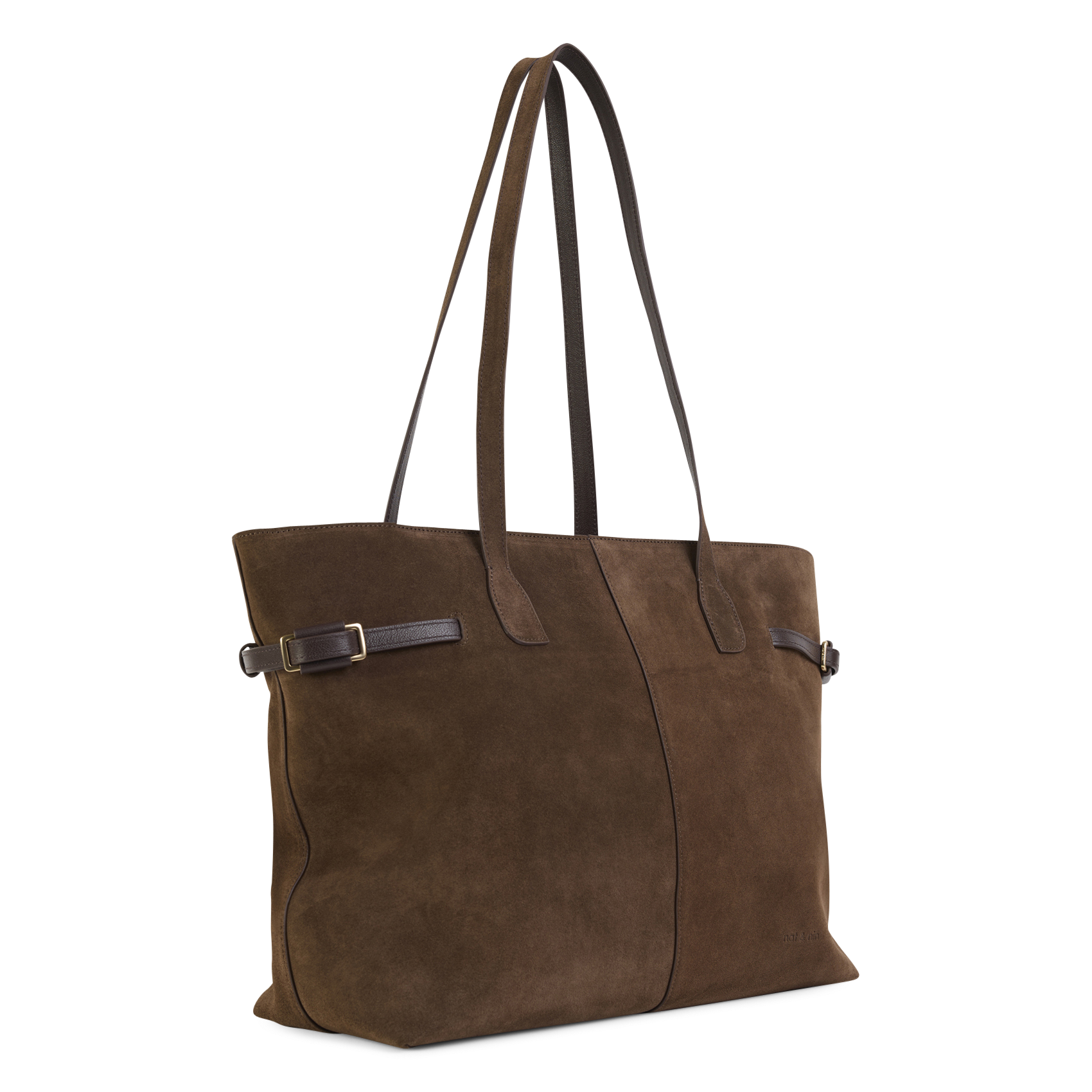 Sac cabas en cuir | Marron NAT & NIN Femme