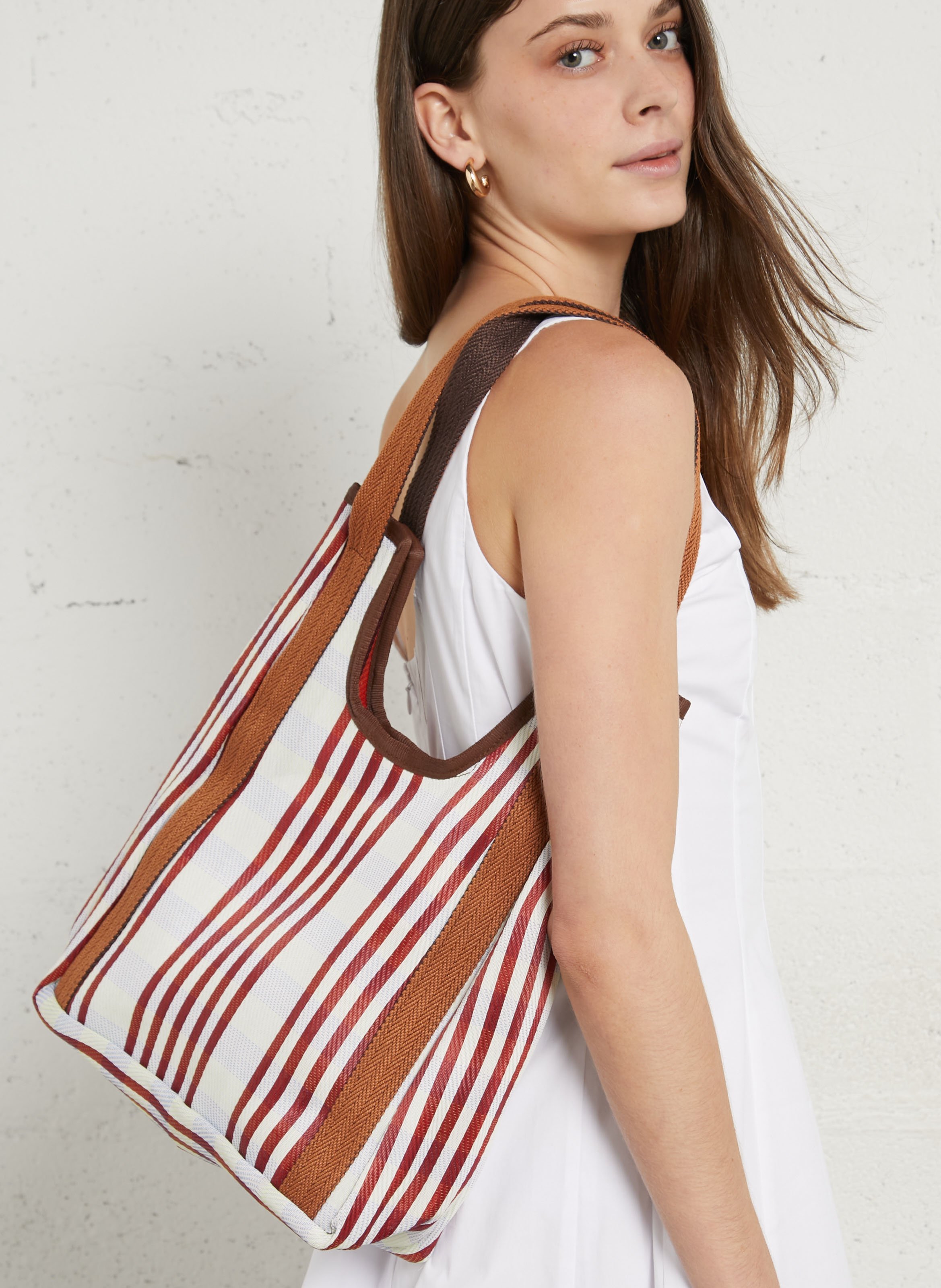 Bolso a rayas multicolores BABACHIC BAGS Multicolor