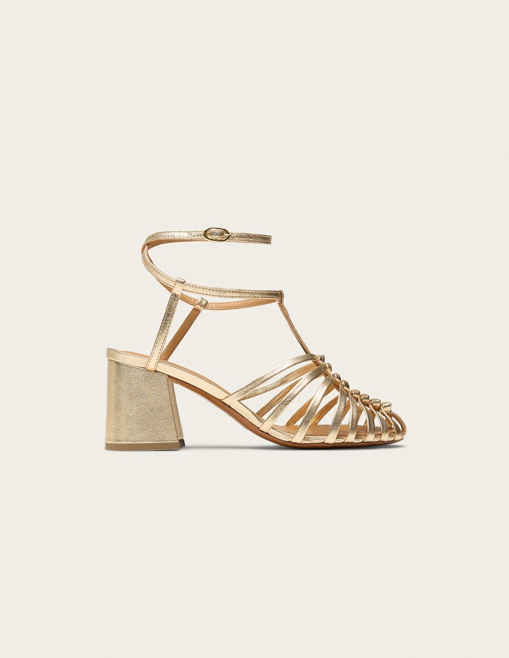 Heeled sandals ODAJE Golden