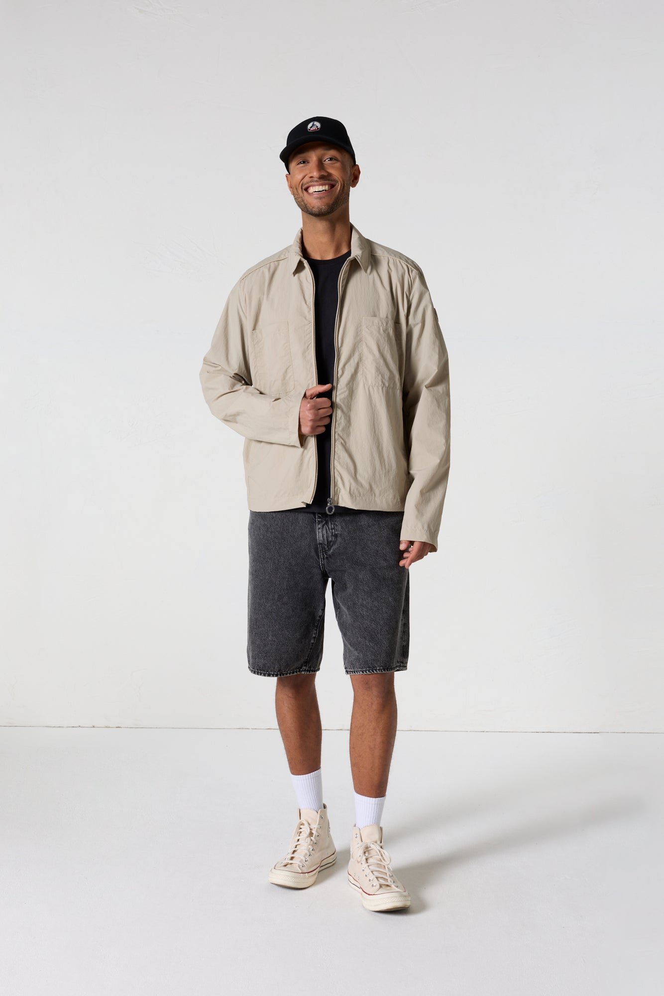 Veste légère col chemise guy JOTT Beige