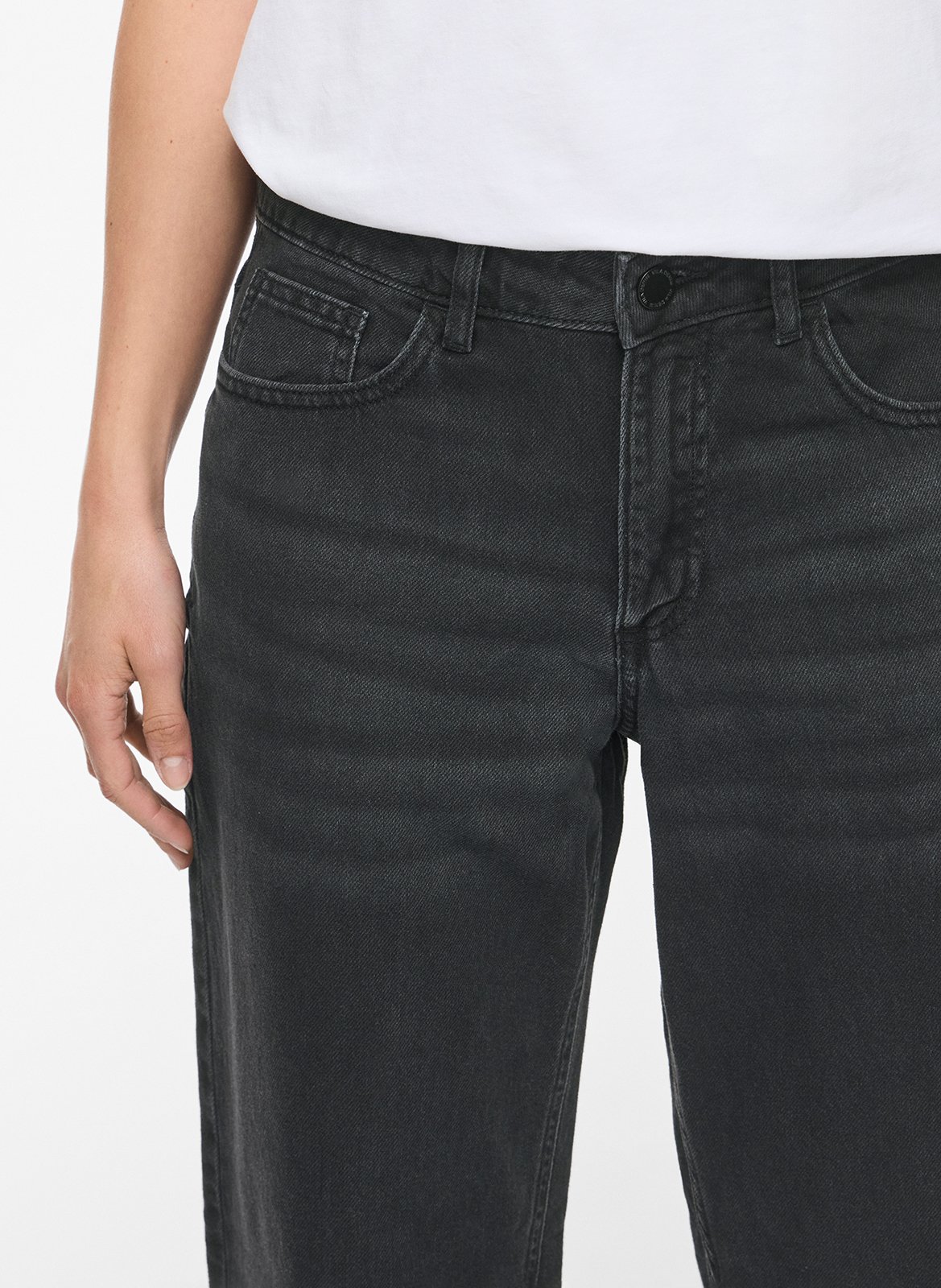 Jean large uni  VILA Noir