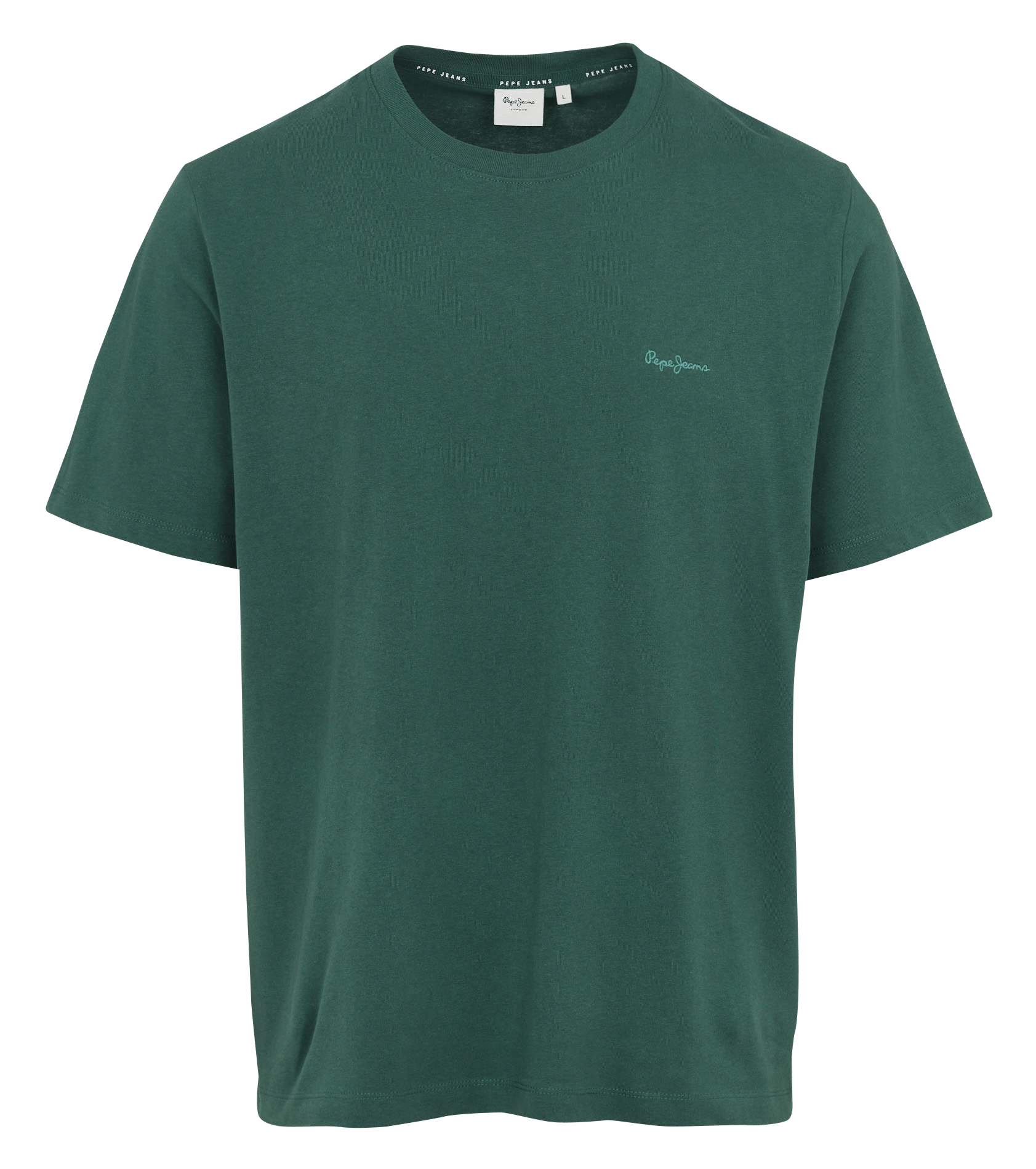 T-shirt droit col rond en coton PEPE JEANS