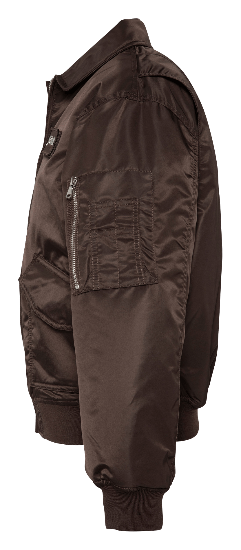 Oversized zip-up jacket SCHOTT Brown