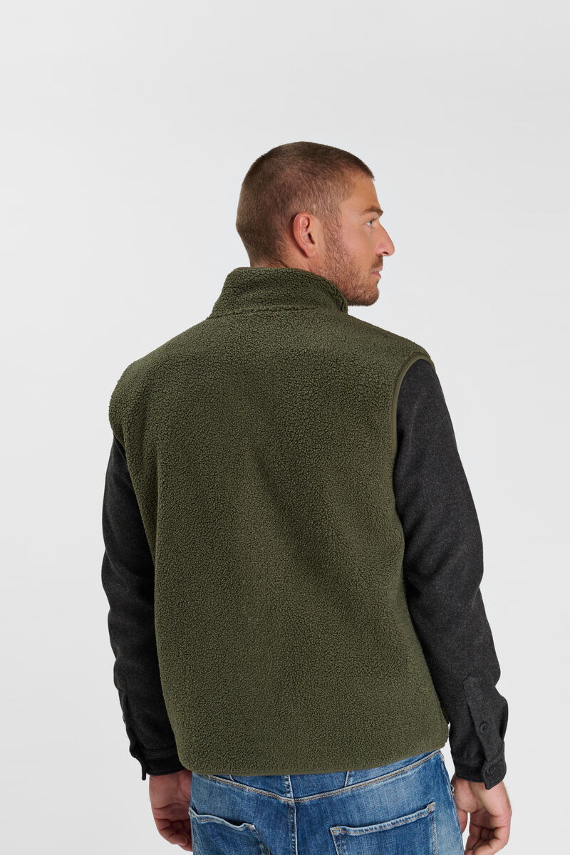 Sleeveless jacket LE TEMPS DES CERISES Khaki