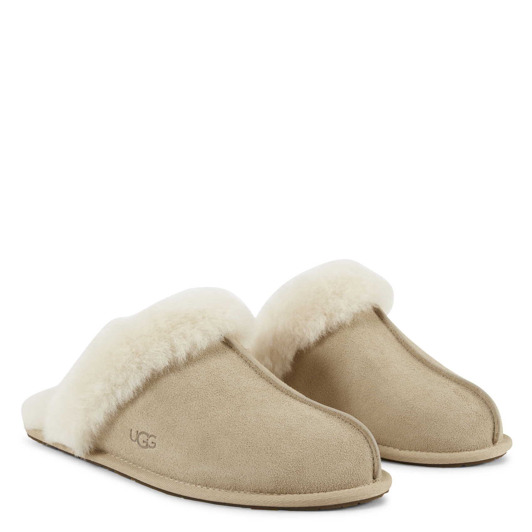 Sloffen van schapenvacht UGG Beige