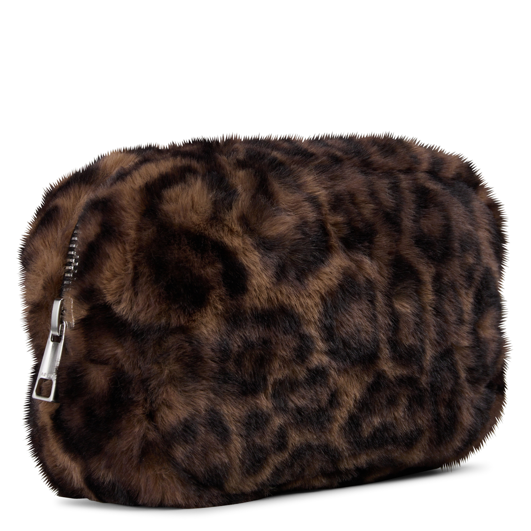 Leopard-print faux fur clutch bag APPARIS Multicolored