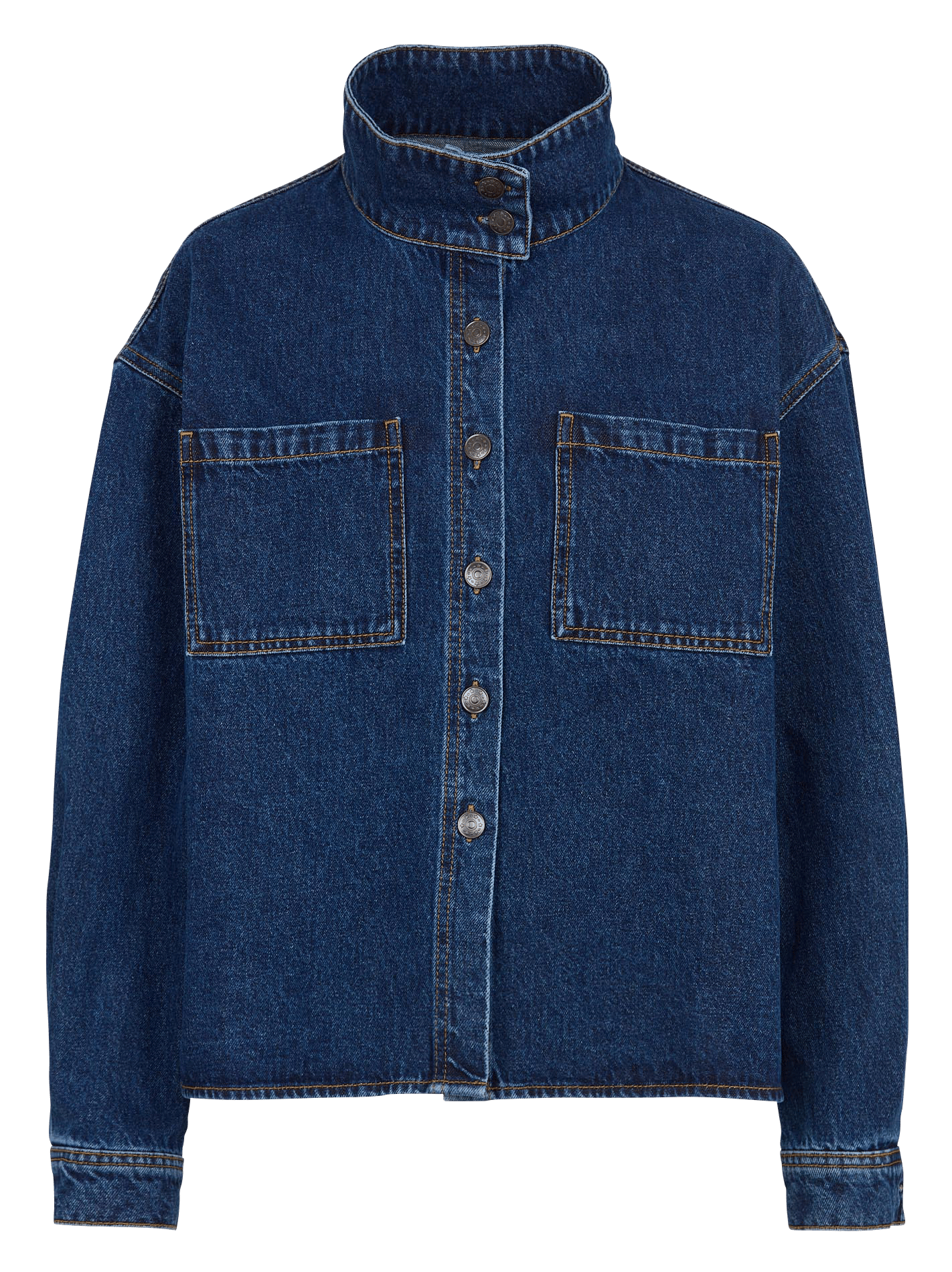 Geknöpfte Jeansjacke aus Baumwolle BENSIMON Blau